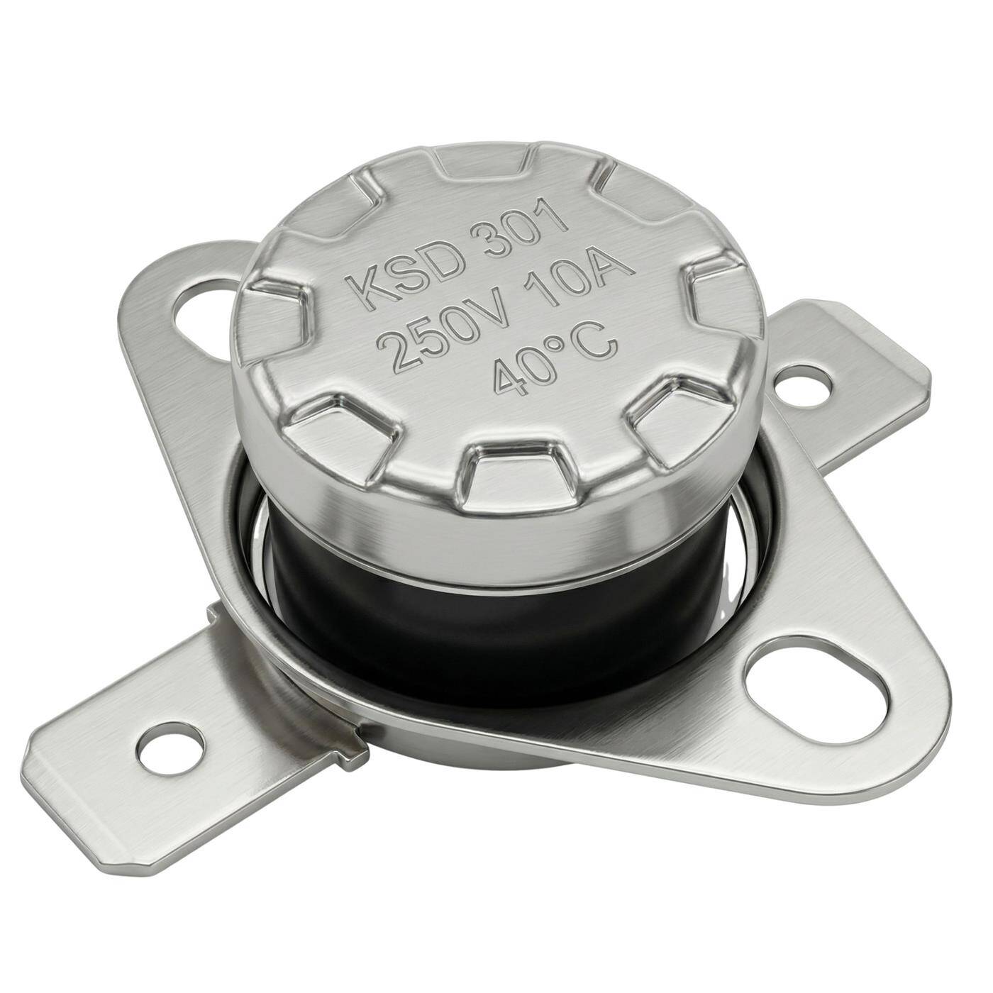 Thermoschalter 40°C Schließer 250V 10A Temperaturschalter Thermostat KSD301 Bimetall Thermoschutz