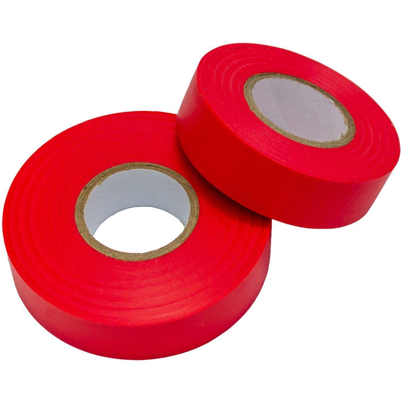 Lumonic 1 Rolle PVC Isolierband 19mm x 20m Klebeband rot Isoband I Geeignet für Elektriker und Bastler I Isolierklebeband in verschiedenen Längen und Farben