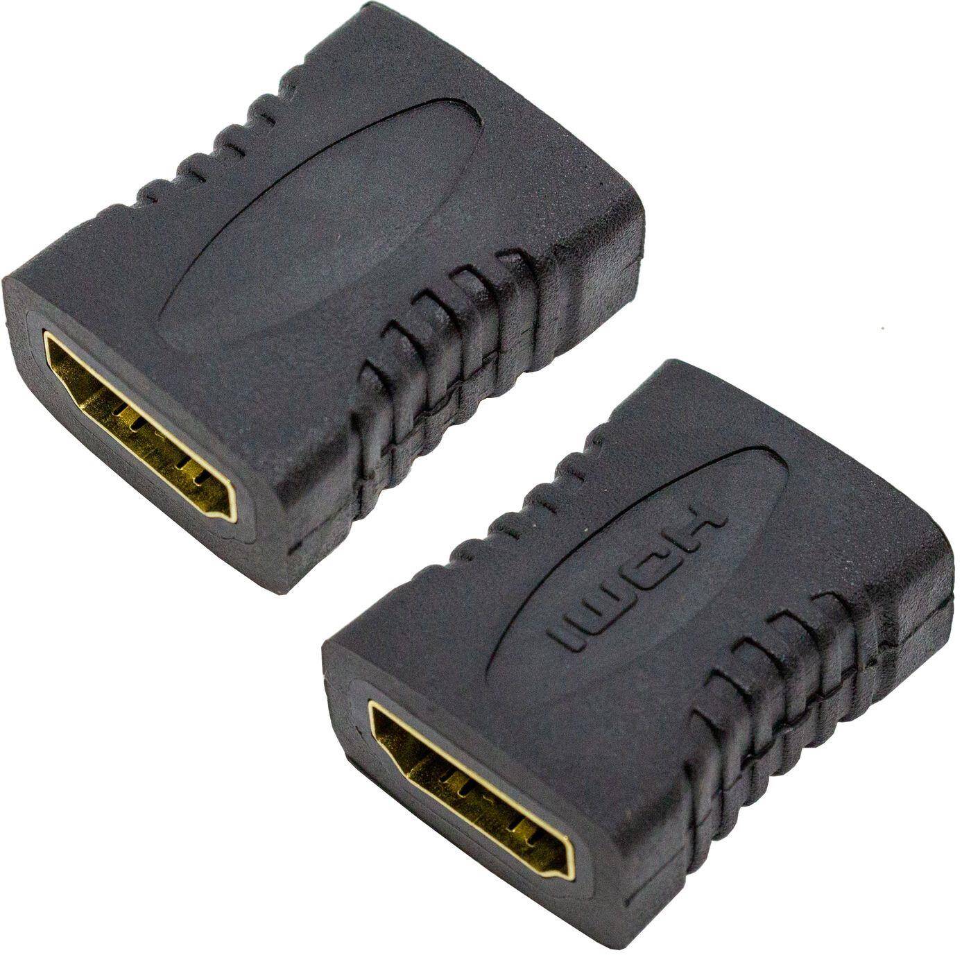 Lumonic Micro-HDMI Adapter Full HD I HDMI Buchse - Buchse Adapter mit vergoldeten Kontakt I HDMI auf HDMI geeignet für Handys, Kameras & Tablets