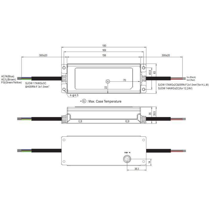 XLG-150-12-A 150W 12V 12,5A LED Netzteil Trafo Treiber IP67 XLG-150-12-A 150W 12V 12,5A LED Netzteil Trafo Treiber IP67