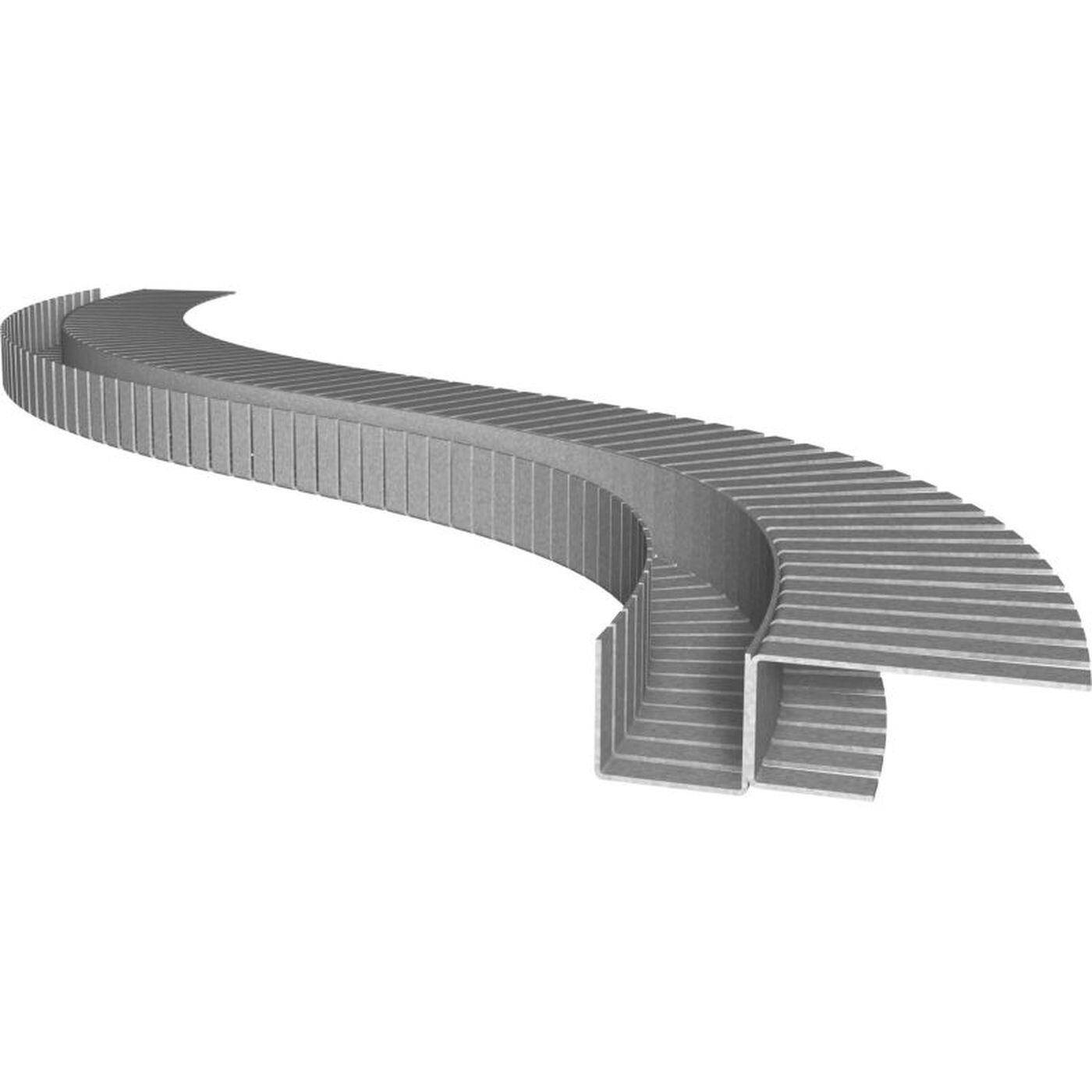 2m LED Drywall profile DSL flex for floating surfaces for Plasterboard Steel Zinc sheet