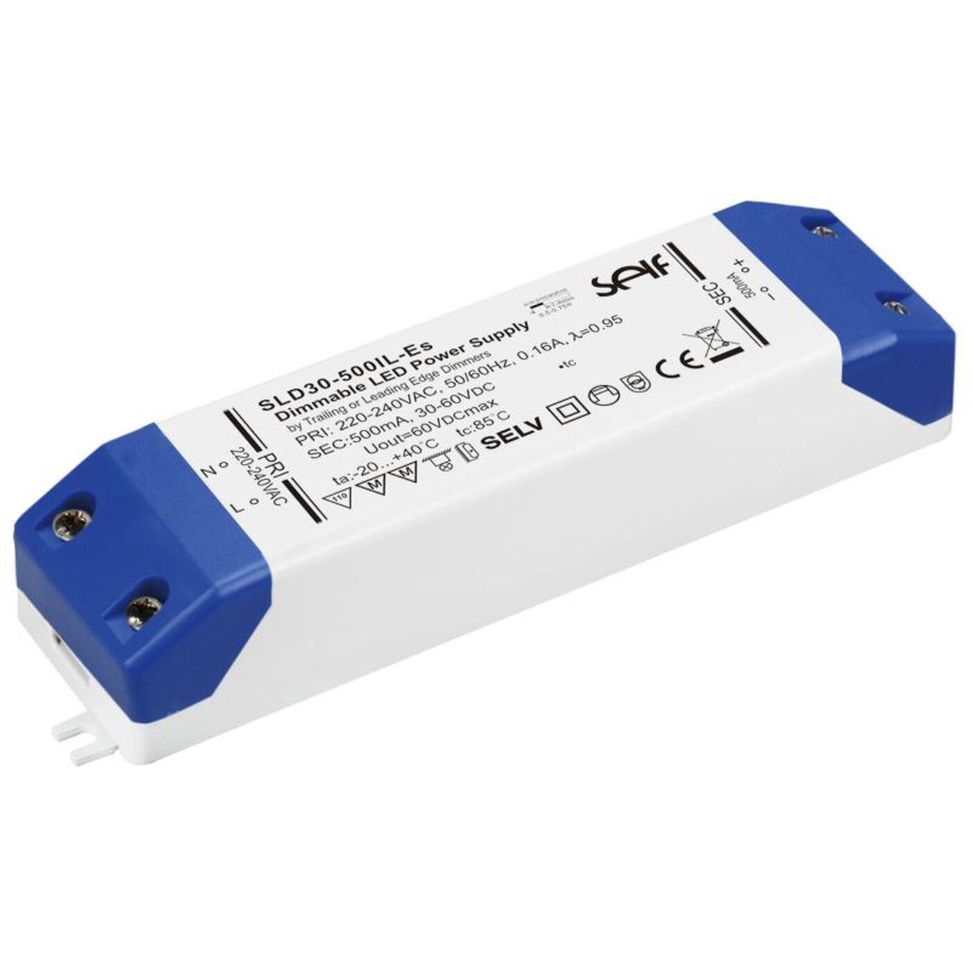 SLD30-500IL-ES 30W 500mA 30...60VDC Konstantstrom LED Netzteil Treiber Trafo Triac Dimmbar