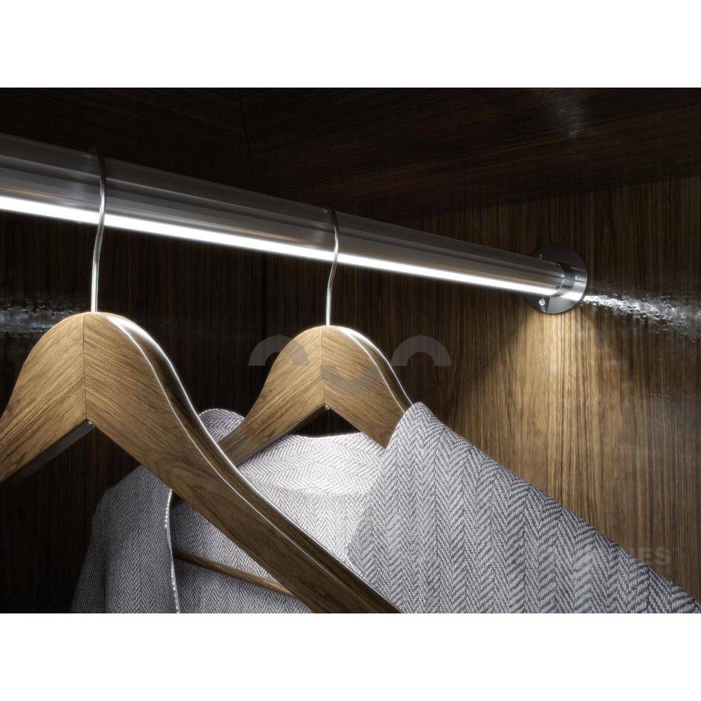 1m LED Profil Cosmo Inox  25mm Aluminium Rundprofil für 12mm LED Streifen