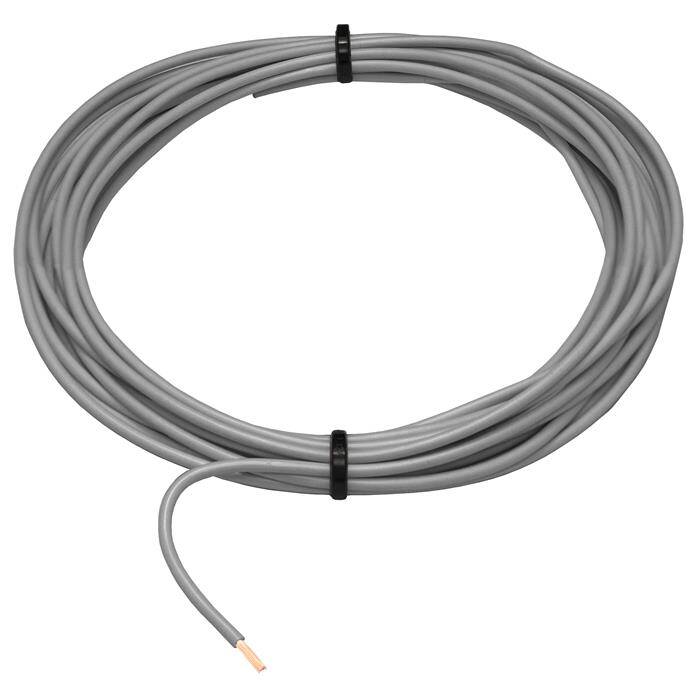 1m FLRY Fahrzeugleitung grau 1mm² rund Kabel Litze KFZ Stromkabel