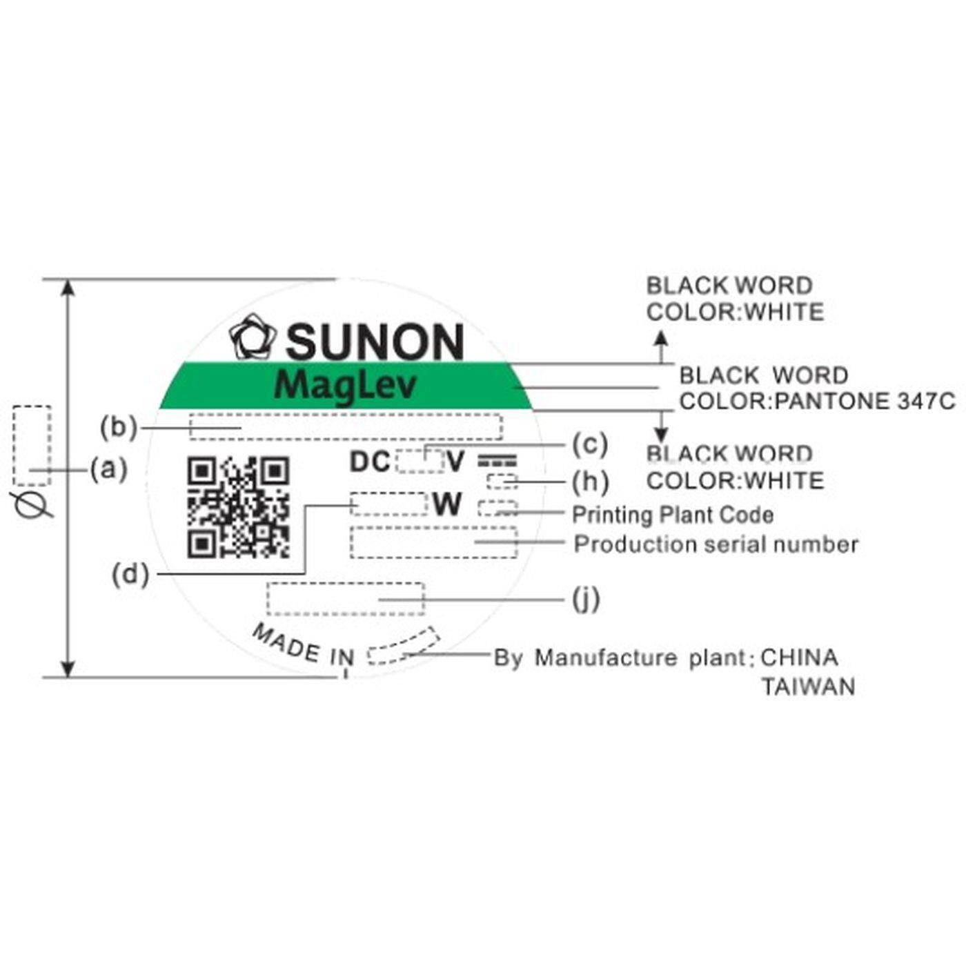 Lüfter 24V DC 1,8W 60x60x15mm 44,8m³/h 4700U/Min 44,8m³/h Sunon MF60152V11000UA99