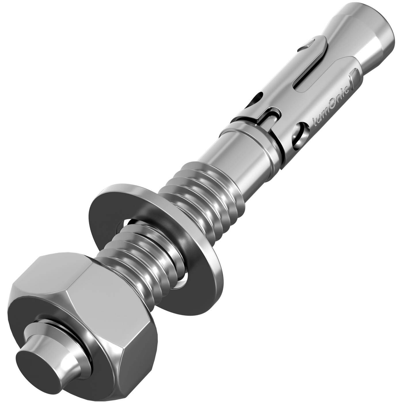 Lumonic Schwerlastdübel M10 x 85mm | hochwertige Keilanker verzinkt | Durchsteckmontage, SOFORT BELASTBAR | Betonanker, Schwerlastanker | für Überdachungen, Geländer, Regale, Trennwände