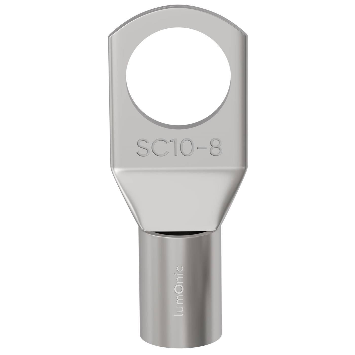 10x Rohrkabelschuh blank 10mm² Lochdurchmesser M8 SC10-8 Ringzunge Kupfer verzinnt