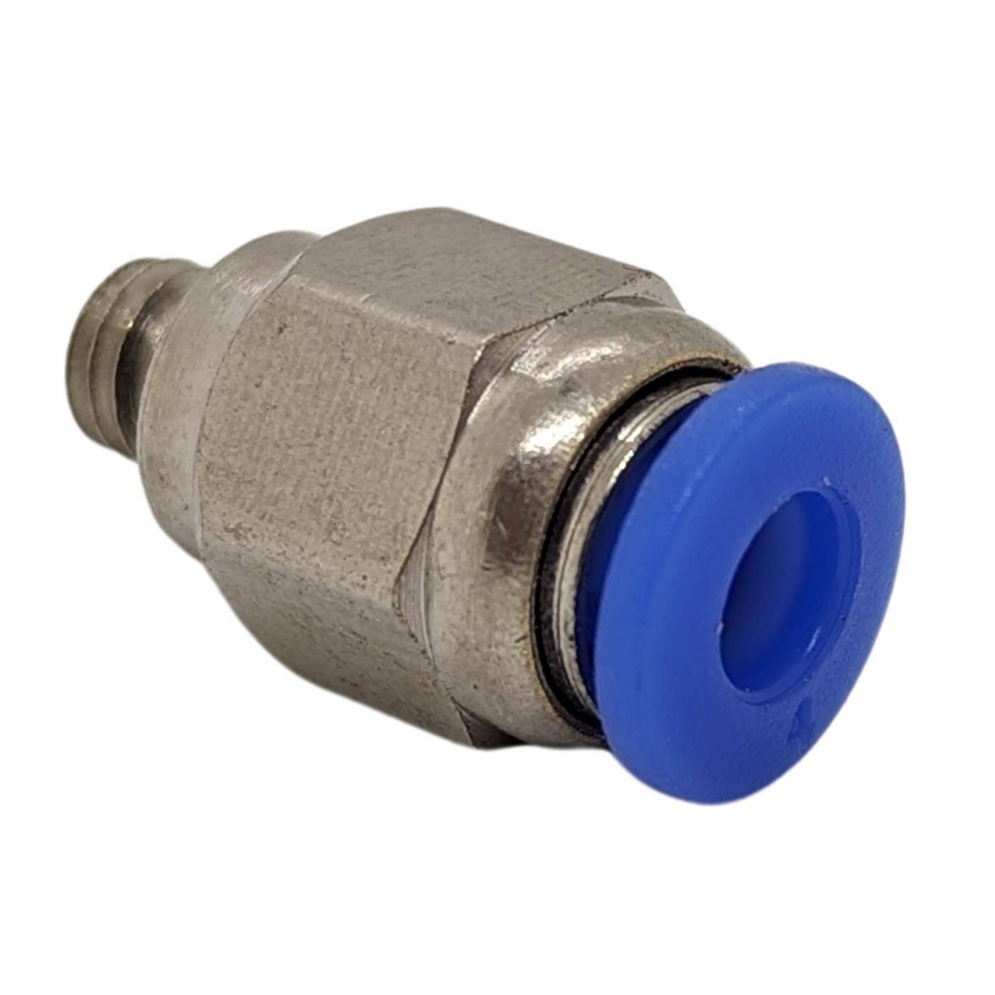 PU Schlauch Steckverbinder Fitting mit Außengewinde 4mm*M5 gerade Schnellverschluss pneumatischer Steckverbinder Schlauchverbinder Druckluft & Automatisierung