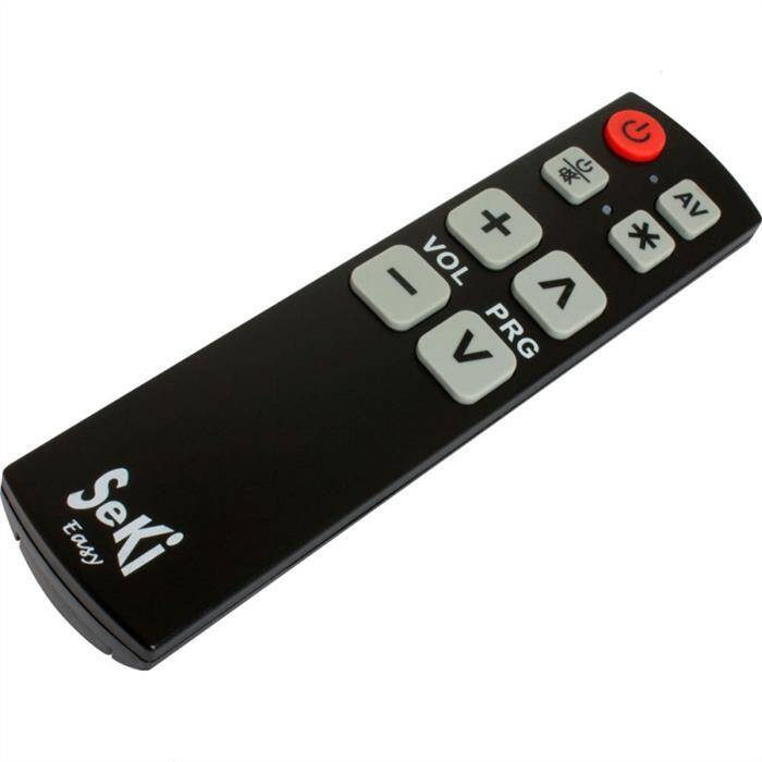 Universal Fernbedienung SeKi Easy schwarz Lernfähig für Senioren + Kinder