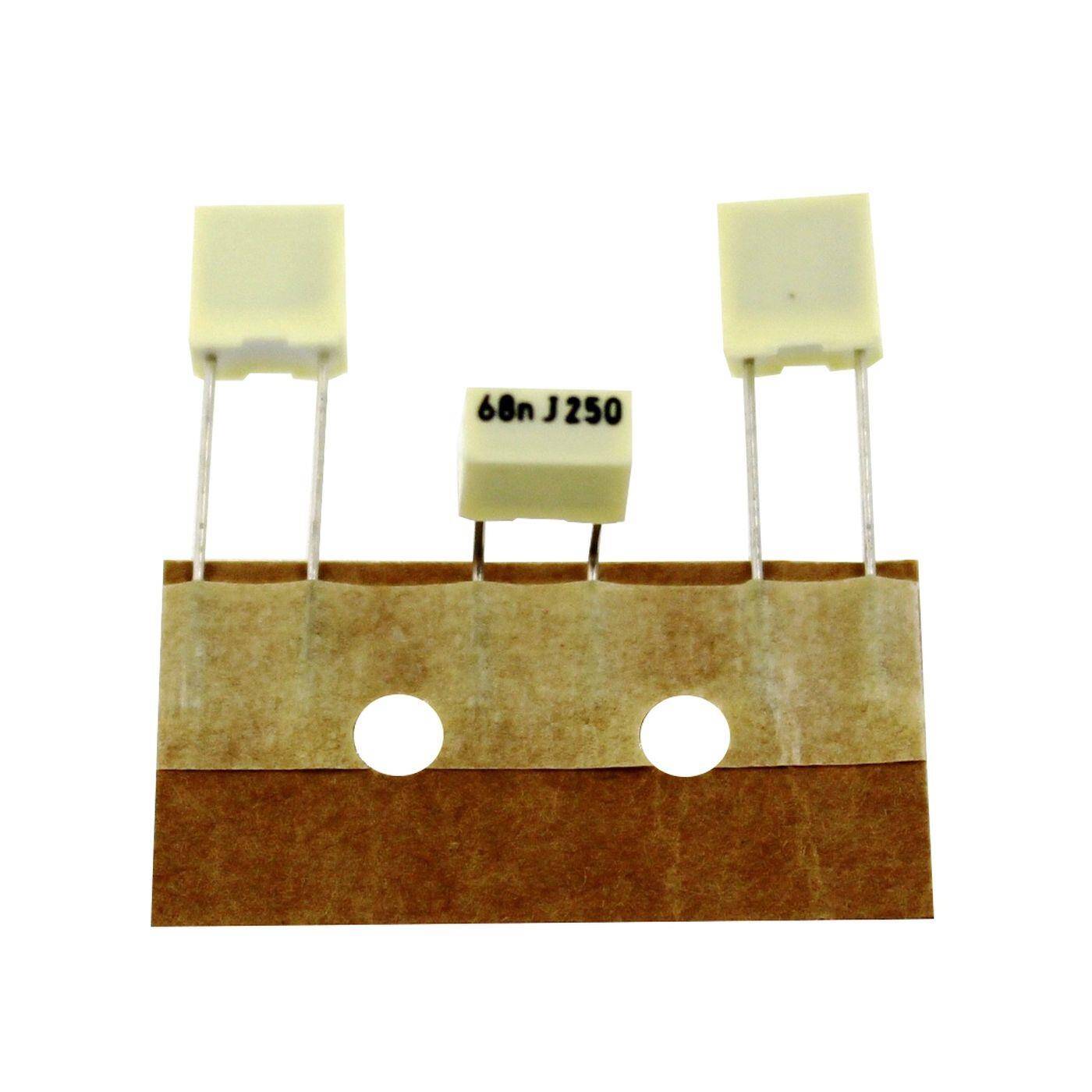 Arcotronics MKT Folien Kondensator | 0,068µF 250V DC I 2-Pin Anschluss I 2-Pin I 0,068uF, 68nF I Kondensator für Frequenzweichen von Lautsprechern oder zur Entstörung von elektrischen Geräten