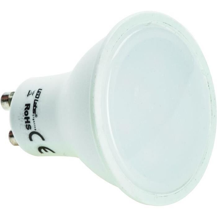 LED Spotlight GU10 3W Warm White 3000K 220lm Lamp 120° 50x55mm 230V AC SMD 2835 CRI80+