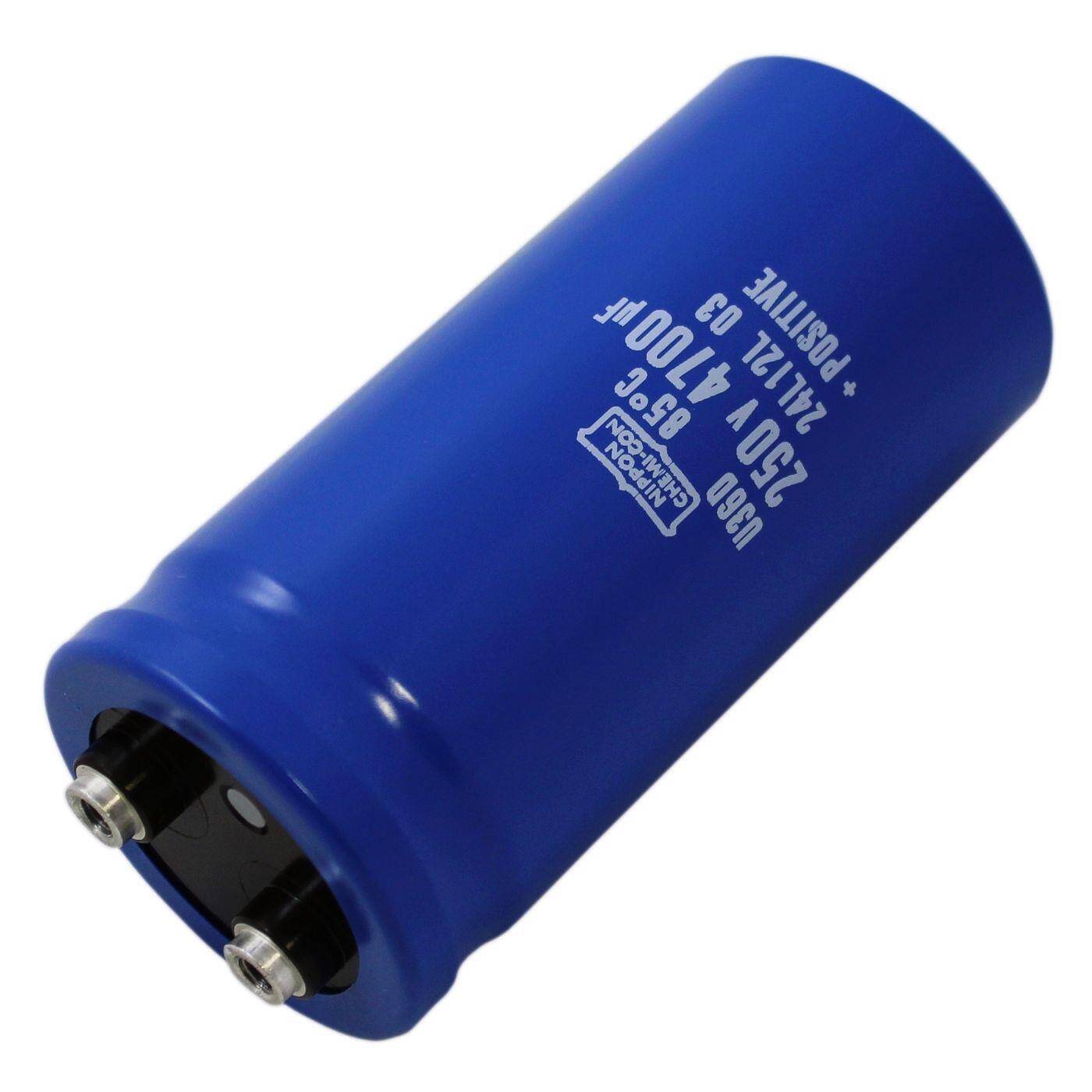 Schraub Elko Kondensator 4700µF 250V | Elektrolytkondensator bis zu einer Temperatur von 85°C | 50,8x105mm | 4700uF E36D251HPN472MCA5U United Chemi-Con