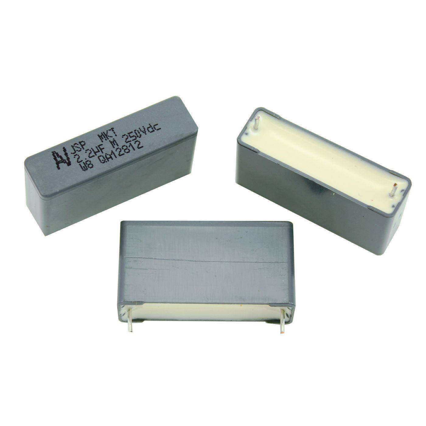 Arcotronics MKT Folien Kondensator | 2,2µF 250V DC I 2-Pin Anschluss I 2-Pin I 2,2uF, 2200nF I Kondensator für Frequenzweichen von Lautsprechern oder zur Entstörung von elektrischen Geräten