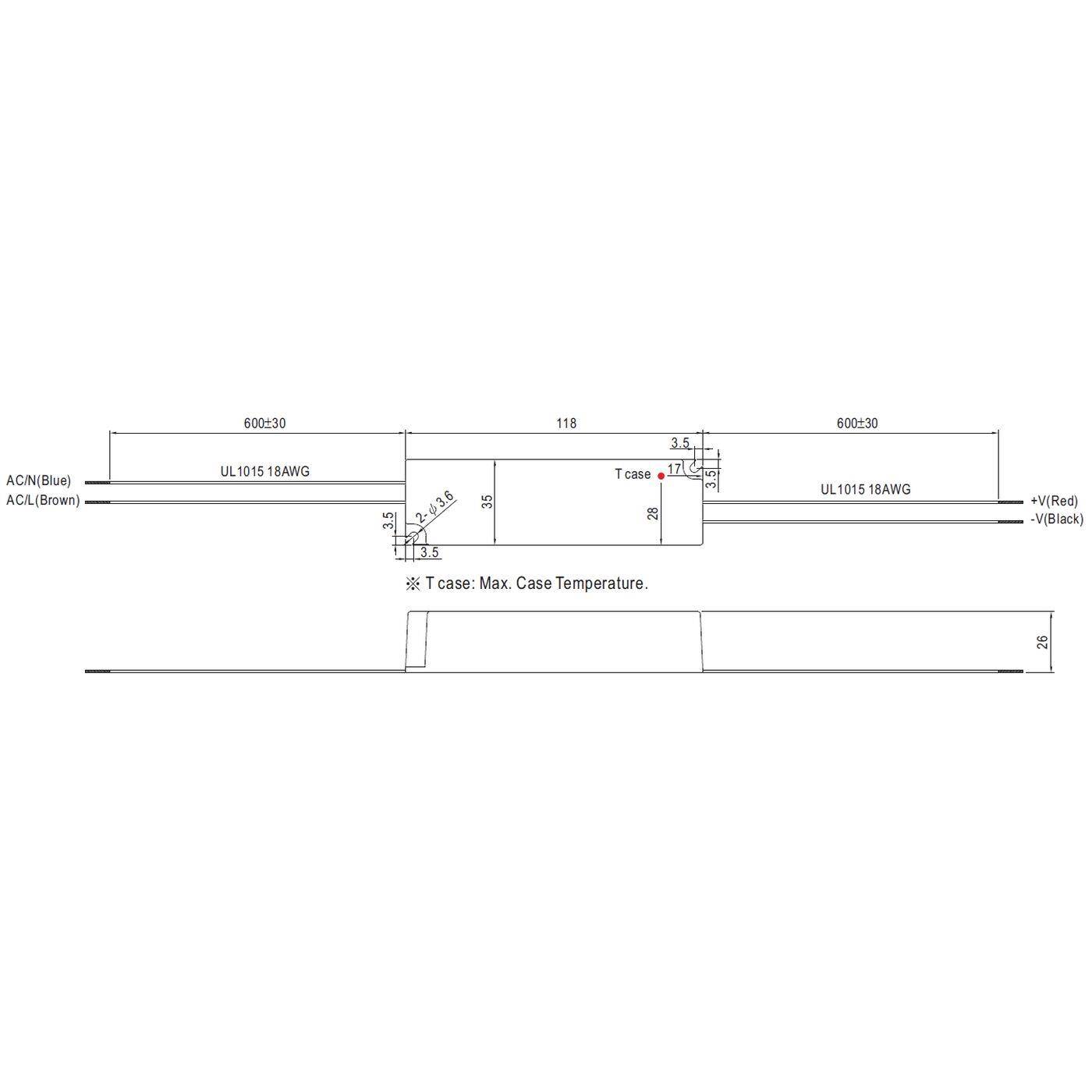 MEAN WELL LPV-20-15 20W 15V 1,33A LED Netzteil IP67