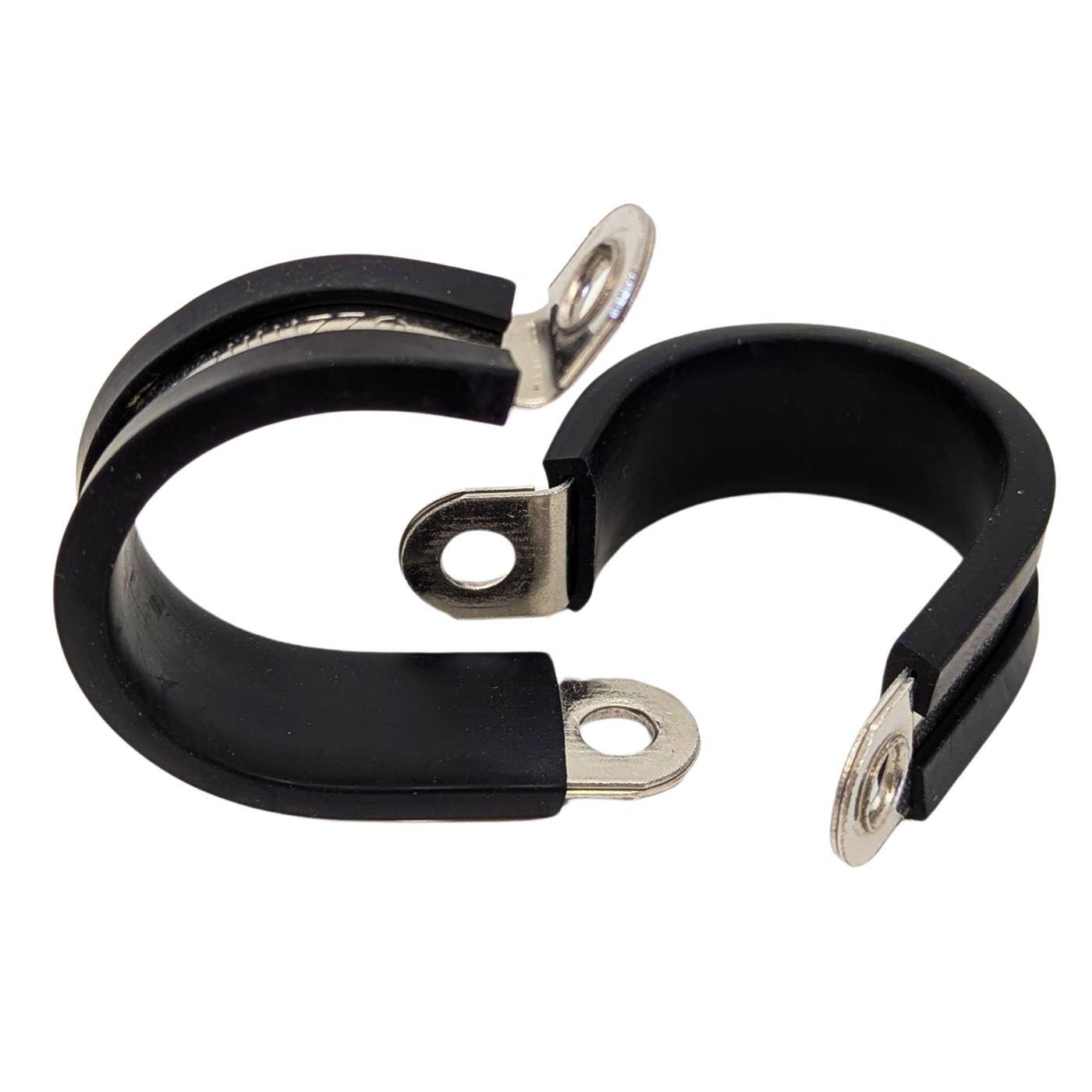 5x P-Clip Leitungsschelle Edelstahl V2A mit Gummi 22mm Rohrschelle Befestigungsschelle