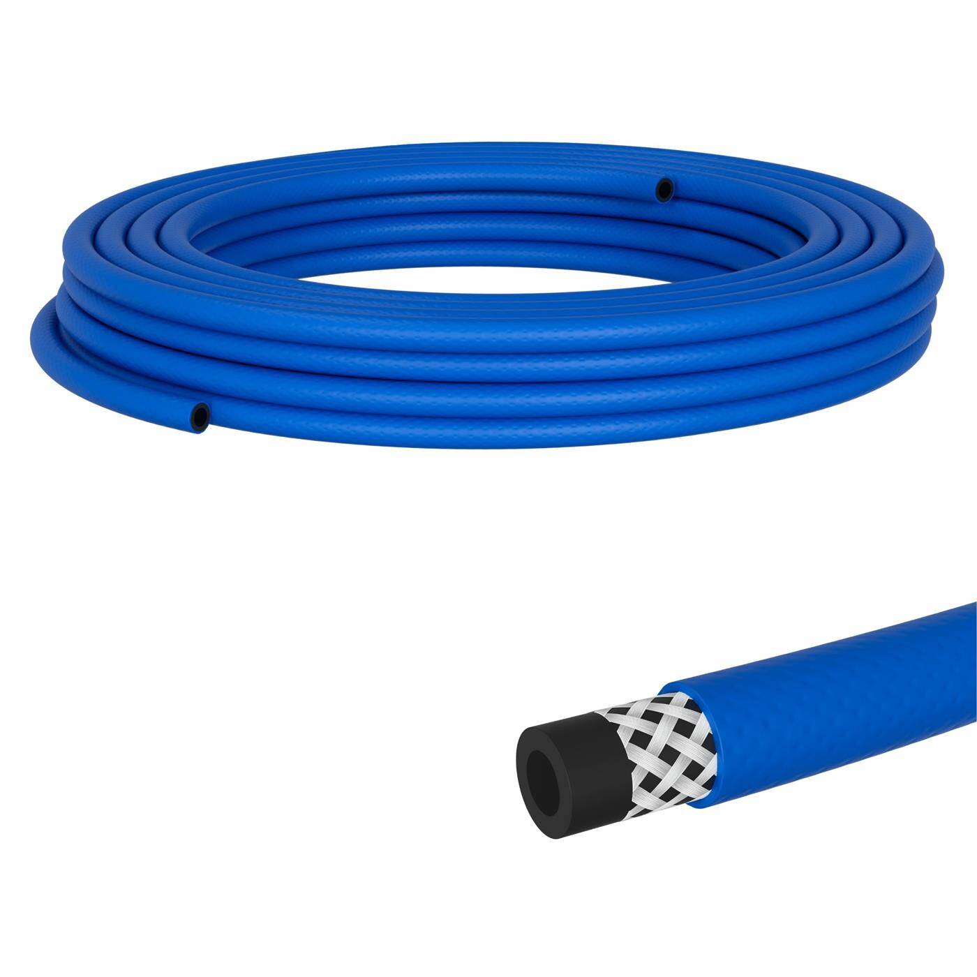 Lumonic 10m Compressed air hose I 13mm I Flexible, abrasion-resistant and fabric-reinforced I Compressed air I Water hose I PVC hose up to 20 bar