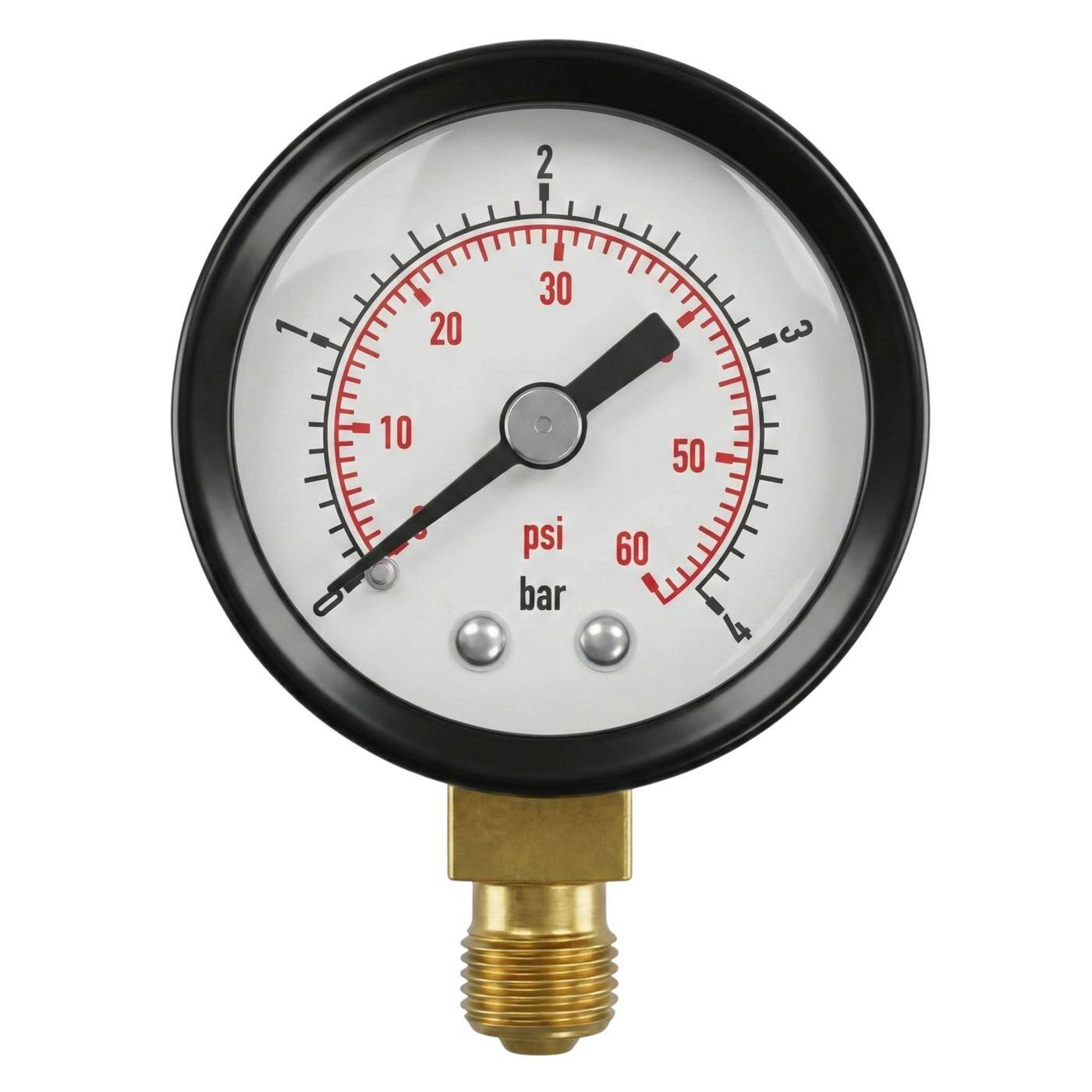 Lumonic I Pressure gauge 0-16bar I 1/8 Customs I Class 2.5 I Bottom connection I Diameter 40mm I Pressure gauge I for compressed air and water