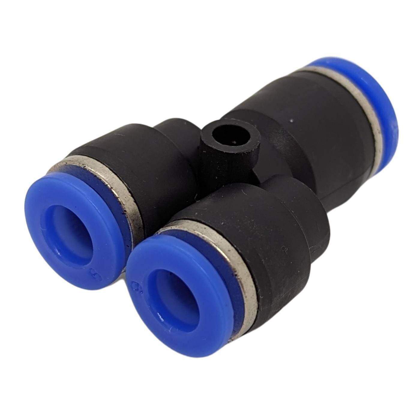 PU hose Y-connector reduction 8mm -> 2x6mm Y-piece Push-in Pneumatic plug connector Y-distributor reducing Compressed air