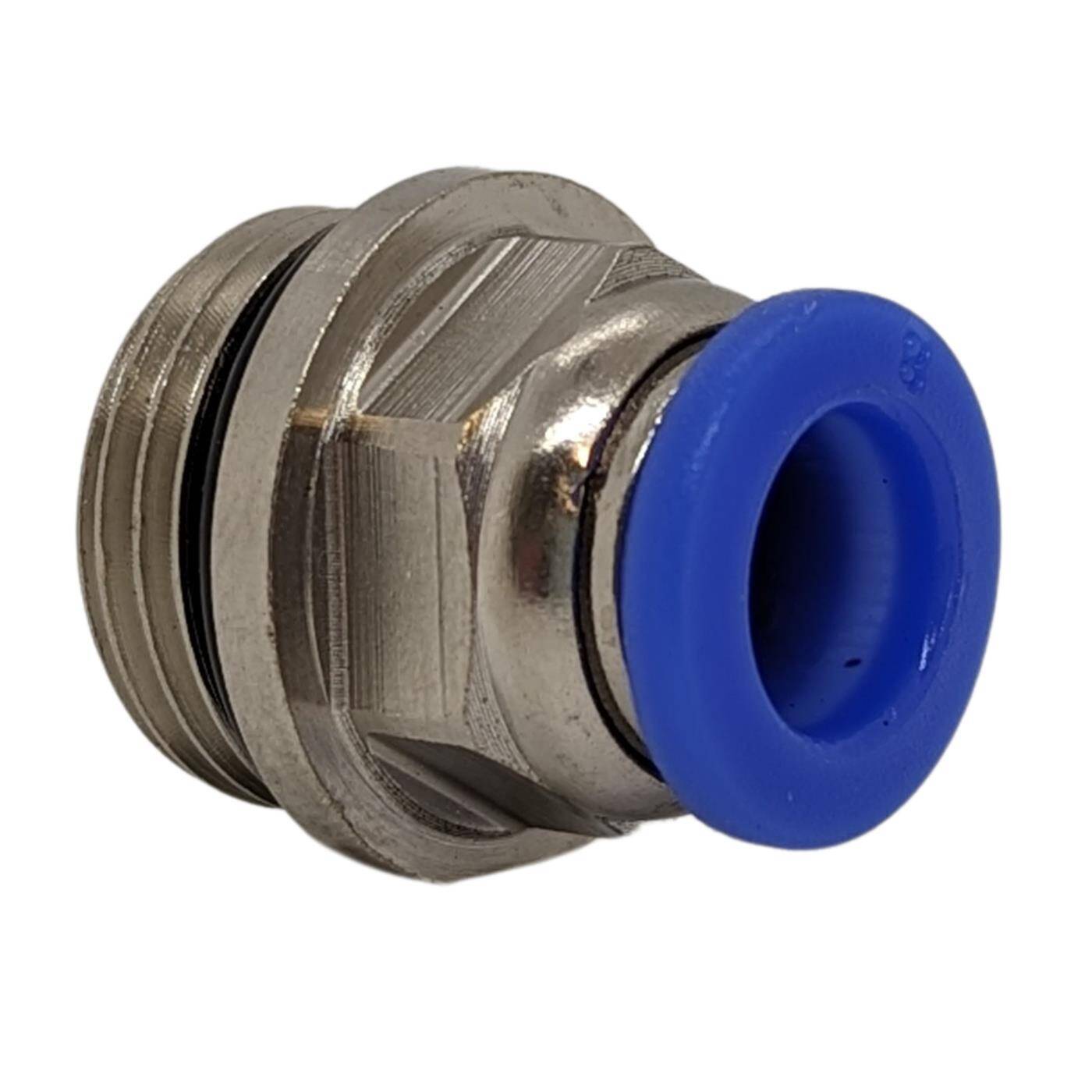 PU Schlauch Steckverbinder Fitting mit Außengewinde 8mm*3/8Zoll gerade Schnellverschluss pneumatischer Steckverbinder Schlauchverbinder Druckluft & Automatisierung