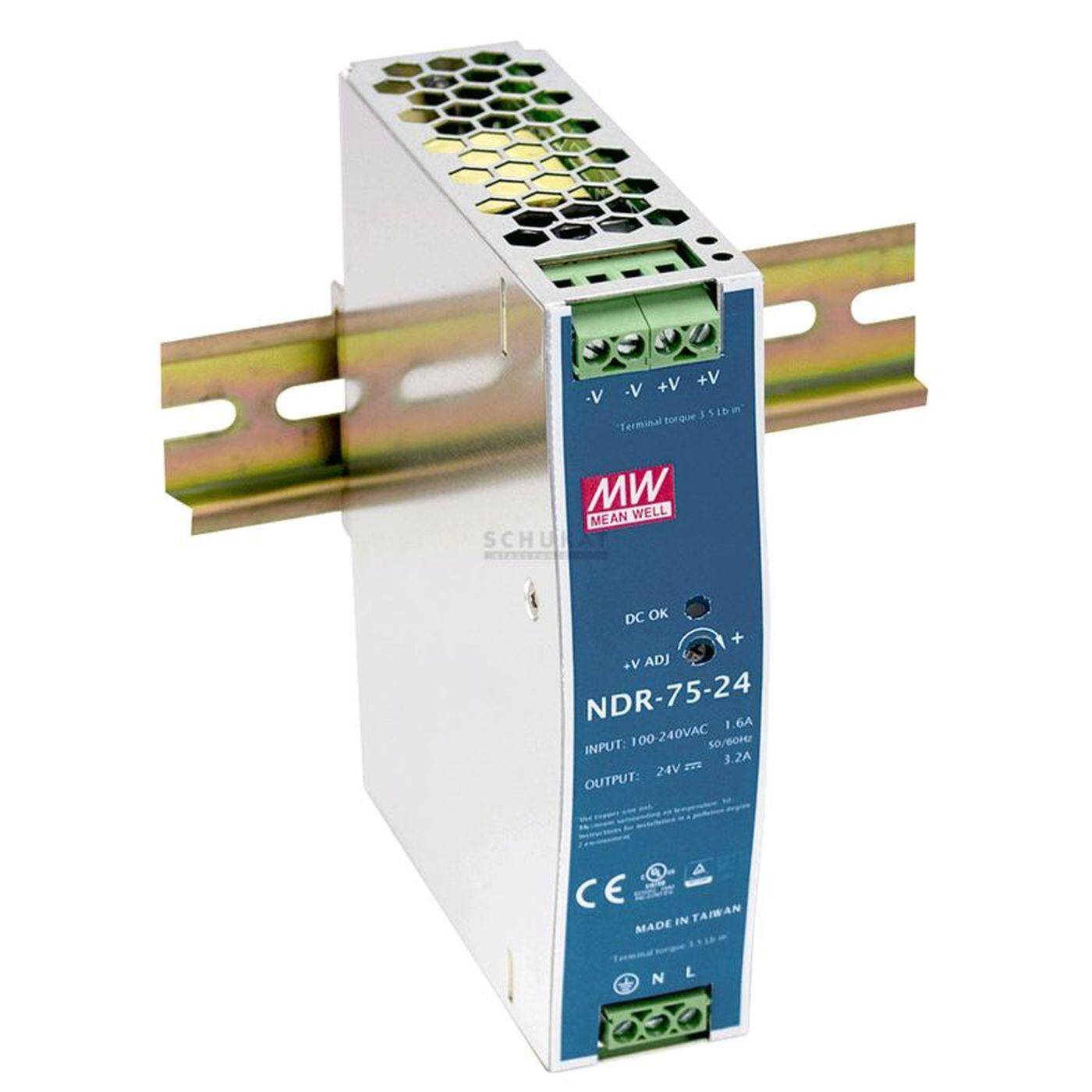 MEAN WELL NDR-75-12 75W 12V 6,3A Hutschienen Netzteil DIN-RAIL