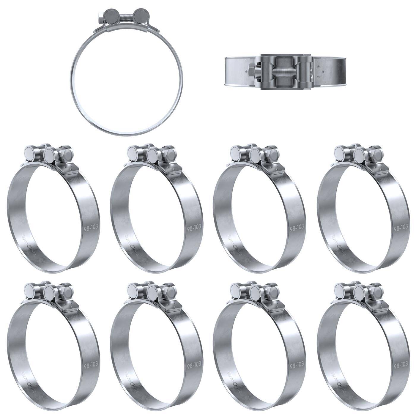 10x Lumonic Gelenkbolzenschelle 98-103mm  Auspuffschelle für Bau PKW LKW