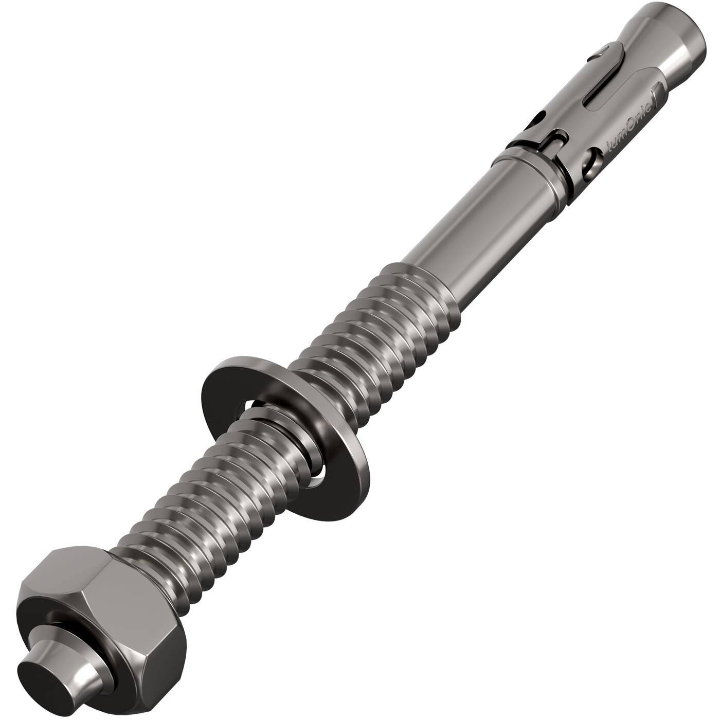 Lumonic Schwerlastdübel M8 x 95mm | hochwertige Edelstahl V2A Keilanker | Durchsteckmontage,  | Betonanker, Schwerlastanker | für Überdachungen, Geländer, Regale, Trennwände