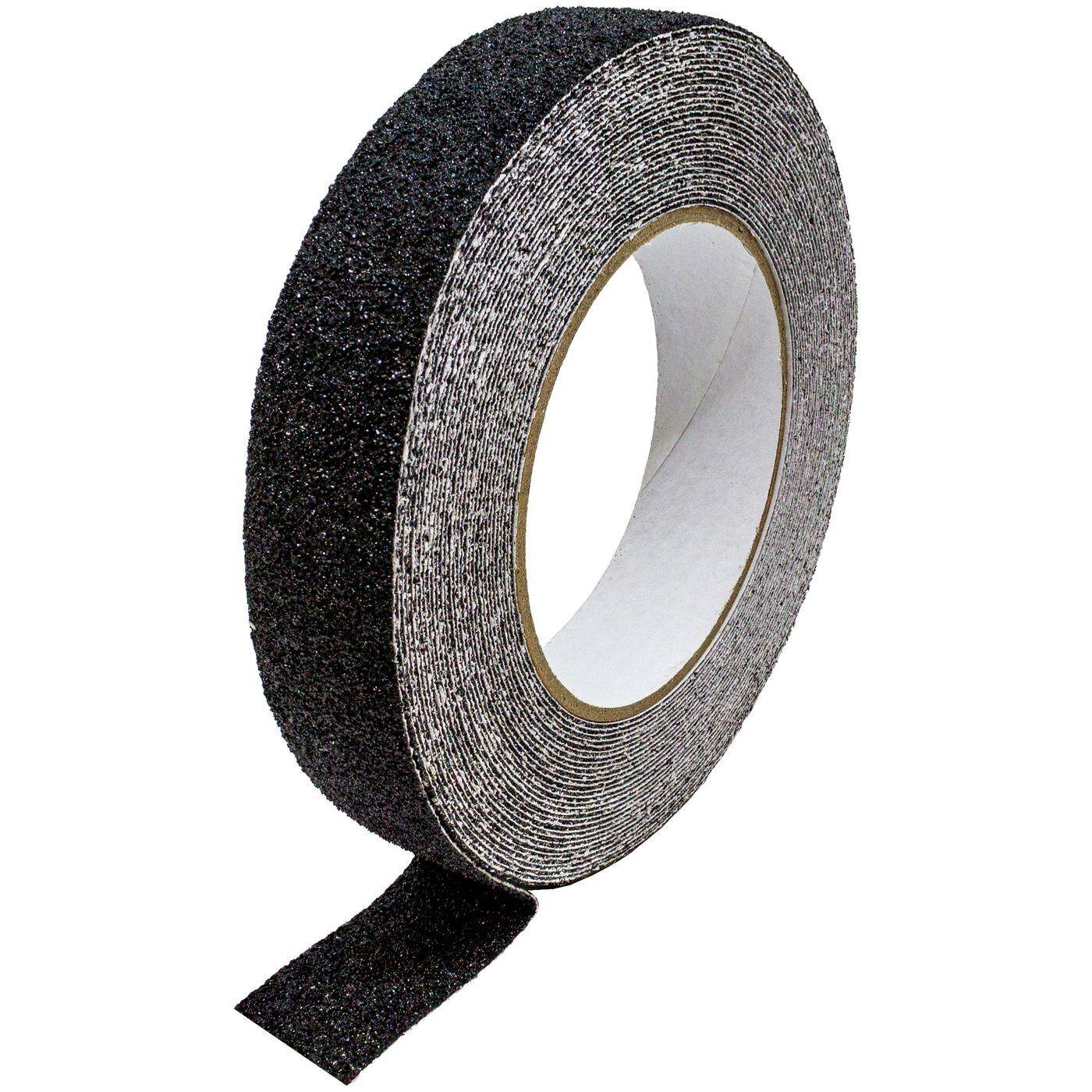 10m Antirutschband Selbstklebend 25mm schwarz Antirtusch Streifen Klebeband 650µm