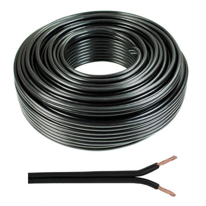 50m Lautsprecherkabel 2x 4mm² Schwarz Audiokabel Boxenkabel 50m Lautsprecherkabel 2x 4mm² Schwarz Audiokabel Boxenkabel