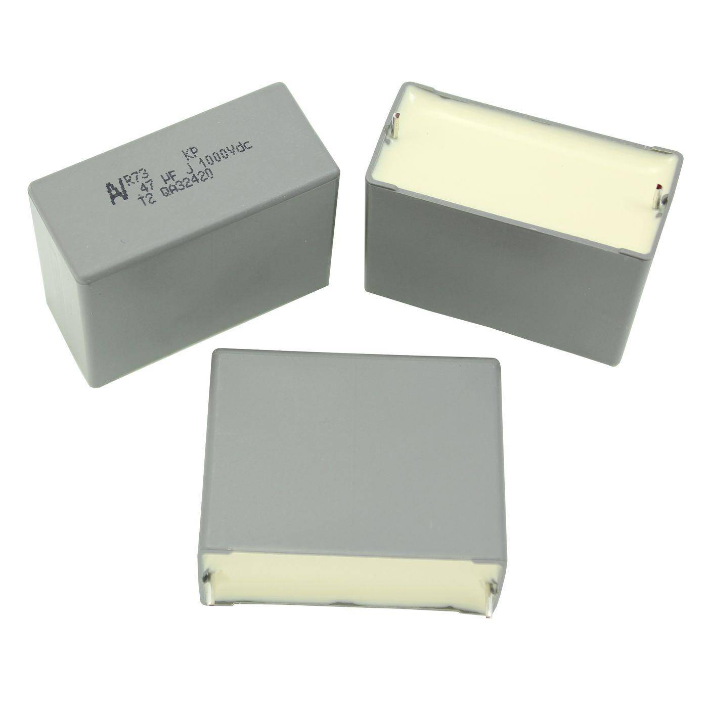 Arcotronics KP Folien Kondensator | 0,47µF 1000V DC I 2-Pin Anschluss I 2-Pin I 0,47uF, 470nF I Kondensator für Frequenzweichen von Lautsprechern oder zur Entstörung von elektrischen Geräten
