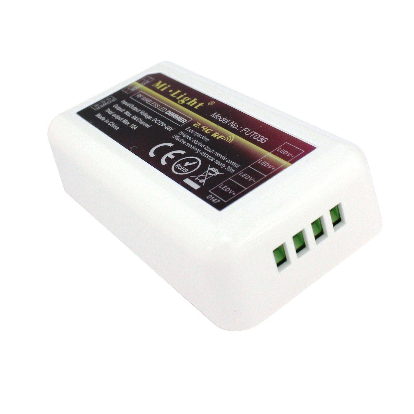 MiLight MiBoxer LED 4-Zone Empfänger 12...24V 240W WLAN + RF 2,4GHz Controller 2-Pin; einfarbig