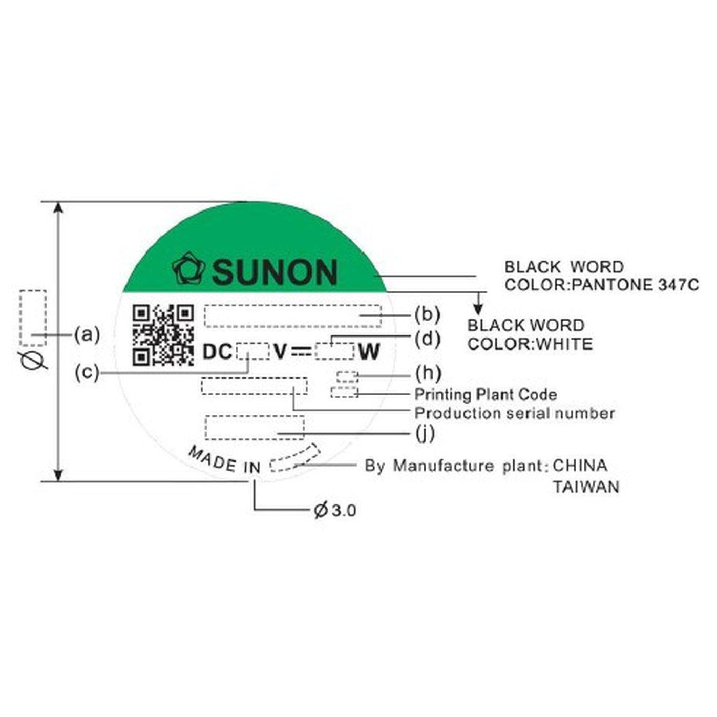 Lüfter 24V DC 1,32W 80x80x25mm 69,6m³/h 3200U/Min 69,6m³/h Sunon EF80252S11000UA99