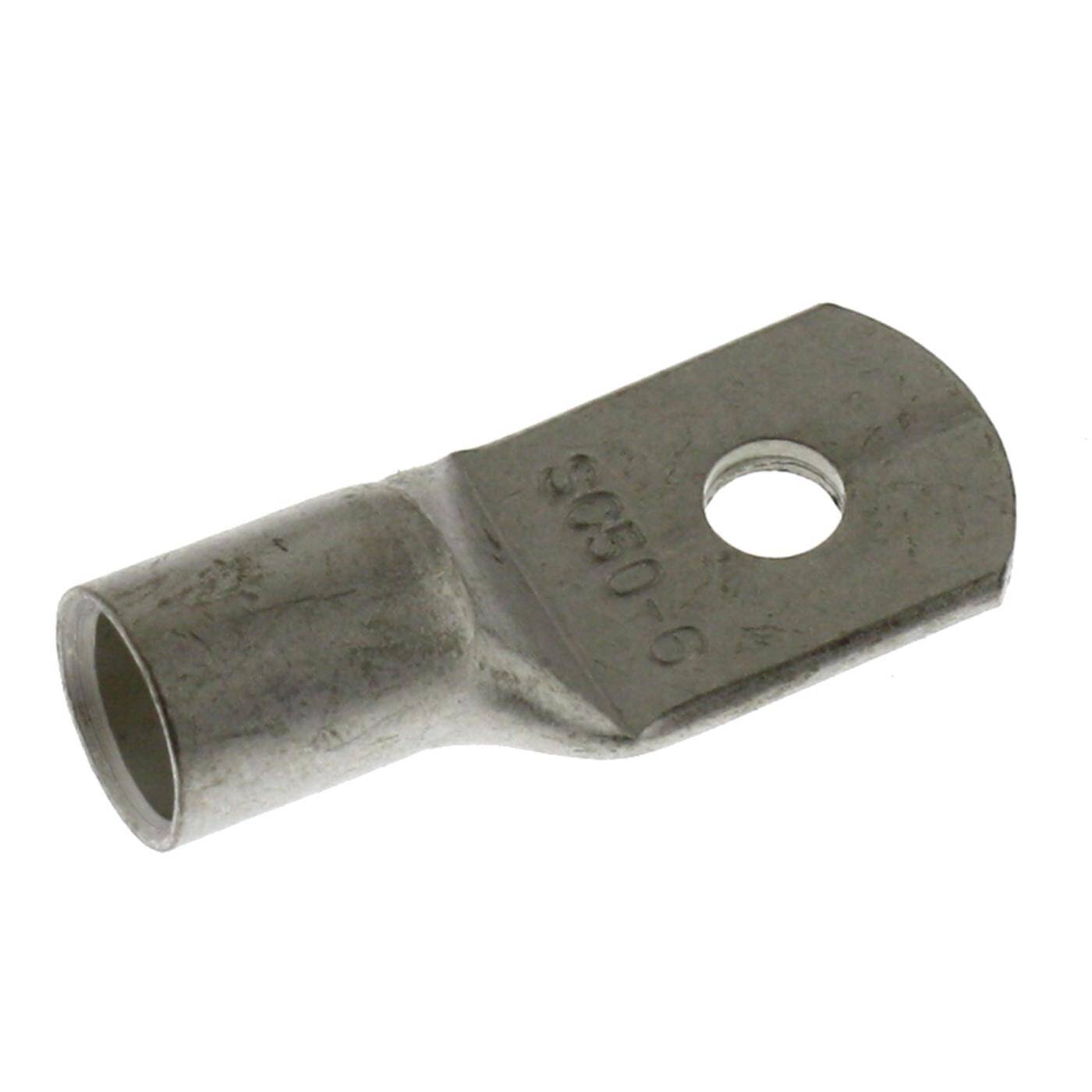 Rohrkabelschuh blank 50mm² Lochdurchmesser M6 SC50-6 Ringzunge Kupfer verzinnt Rohrkabelschuh blank 50mm² Lochdurchmesser M6 SC50-6 Ringzunge Kupfer verzinnt