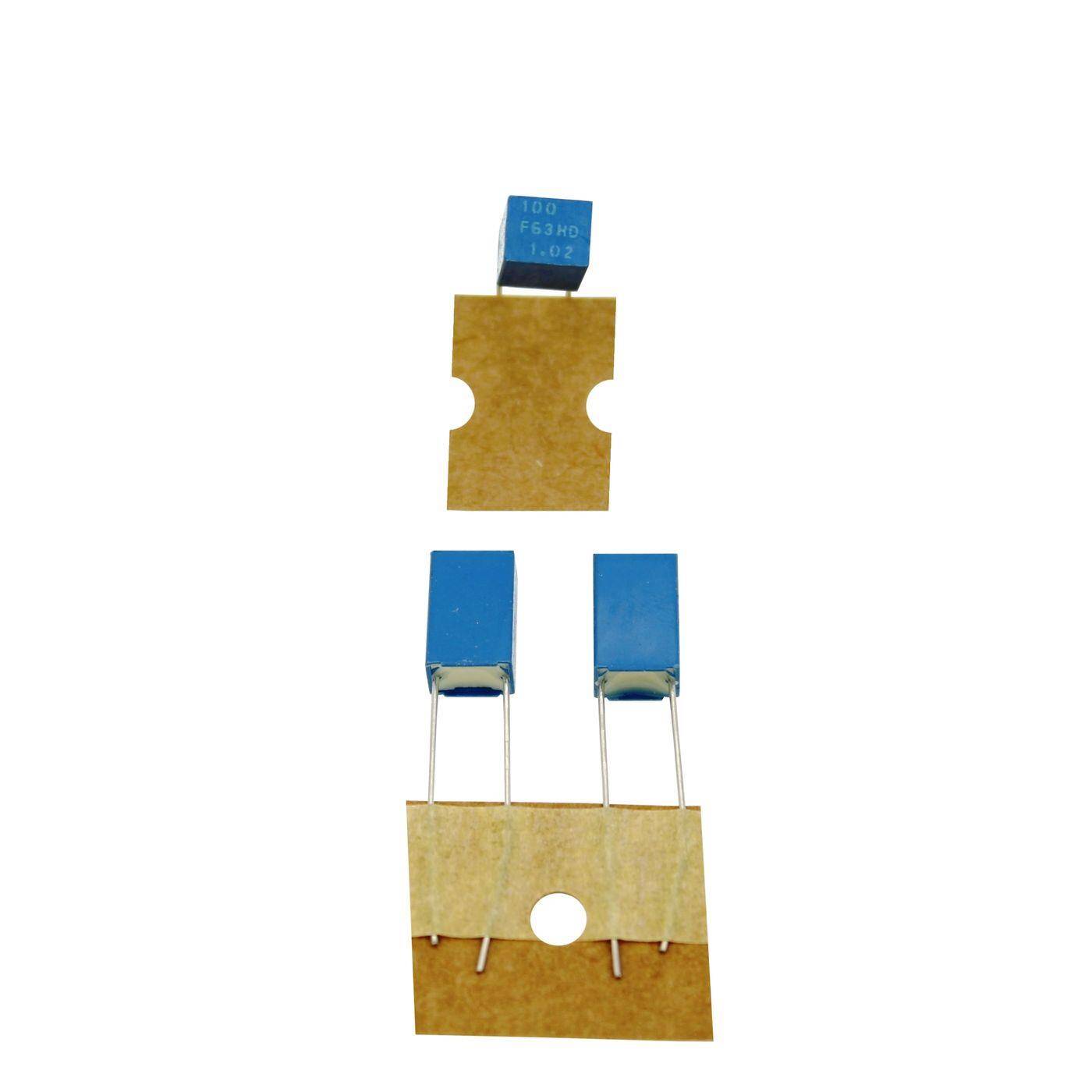 Arcotronics KP Foil Capacitor | 0,0001µF 63V DC I 2-Pin Connection I 2-Pin I 0,0001uF, 0,1nF I Capacitor for crossover networks of loudspeakers or for interference suppression of electrical devices