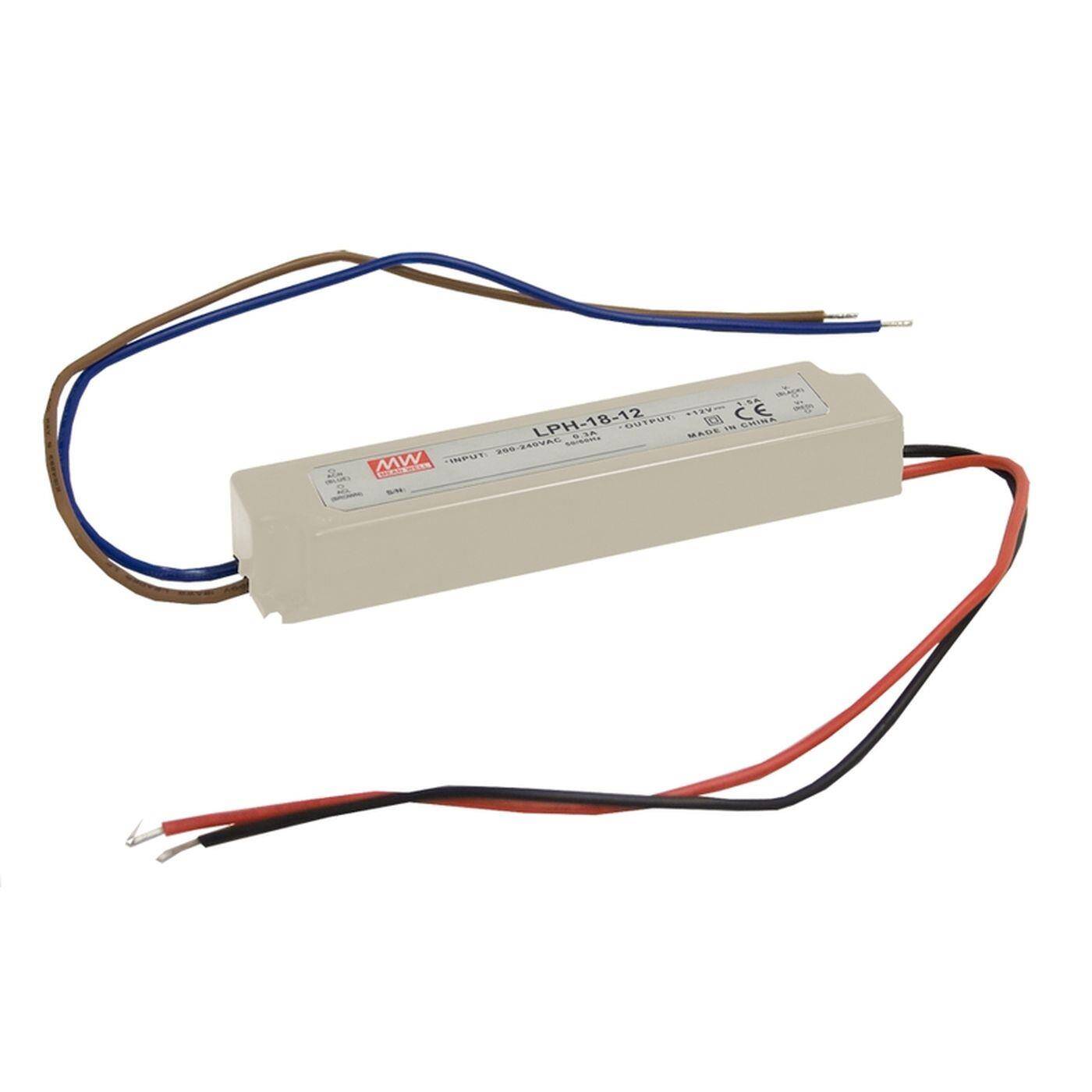 MEAN WELL LPH-18-12 18W 12V 1,5A LED power supply IP67