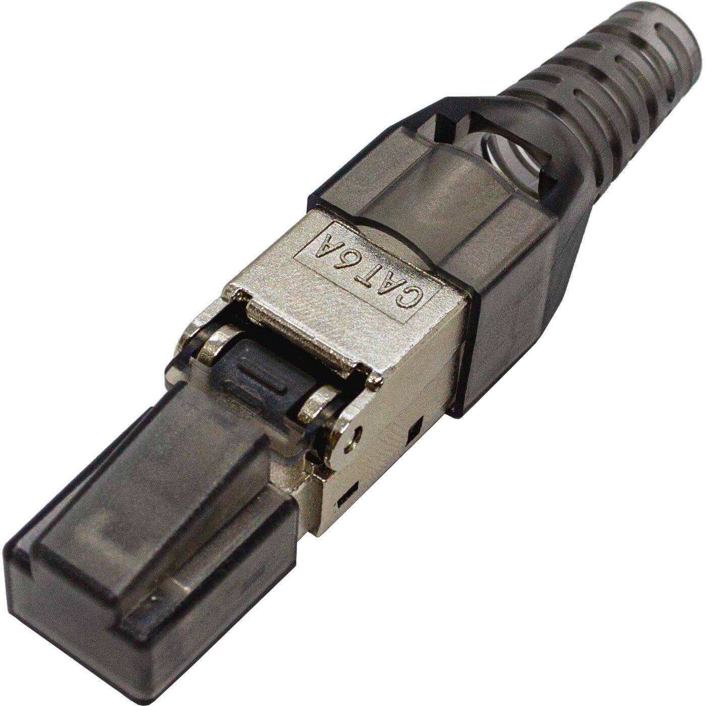 Network connector toolless RJ45 Metal Plug CAT6A LAN gold plated contacts Cat 6a Without tool Patch Cable CAT6 CAT5