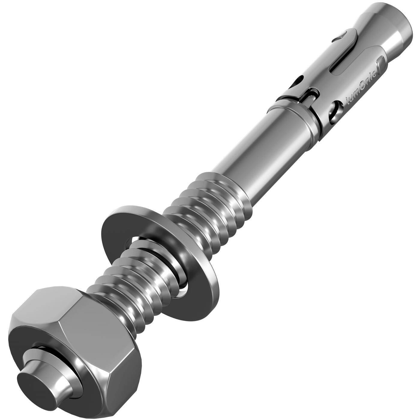 Lumonic Schwerlastdübel M16 x 145mm | hochwertige Keilanker verzinkt | Durchsteckmontage, SOFORT BELASTBAR | Betonanker, Schwerlastanker | für Überdachungen, Geländer, Regale, Trennwände