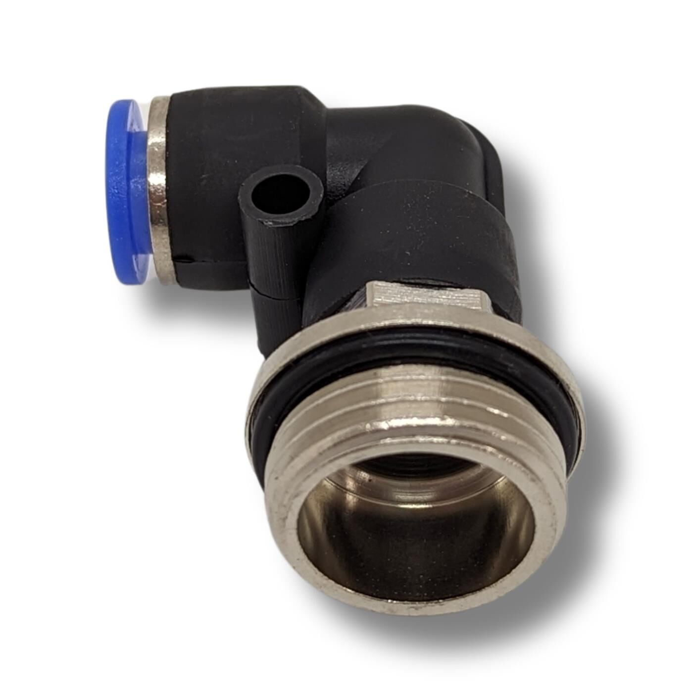 PU Schlauch 90° Steckverbinder Fitting mit Außengewinde 8mm*1/2Zoll Winkel-Verbinder L-Steckverbinder pneumatischer Steckverbinder Fitting Druckluft & Automatisierung