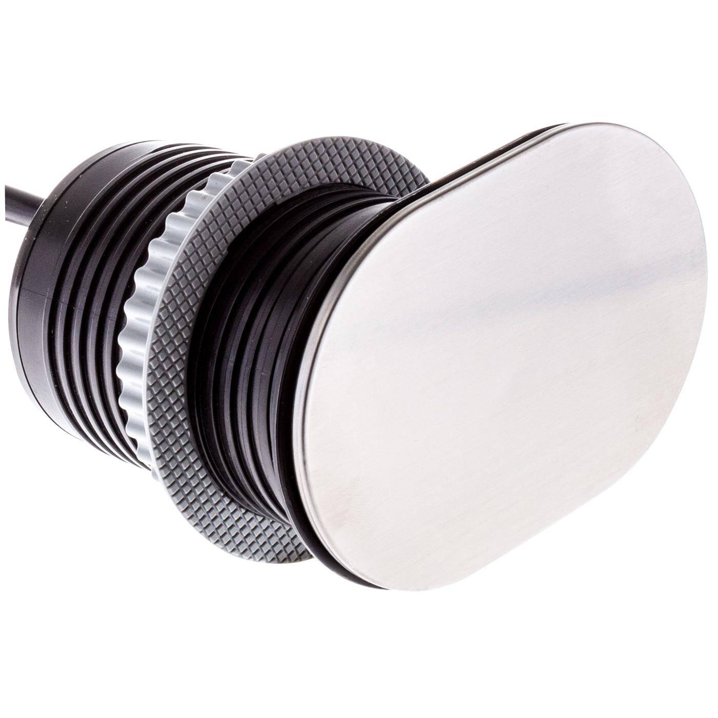 Lumonic SlideBox 1x Schuko Steckdose + USB 2,4A Tischsteckdose silber I Steckdose mit 230V im Tower max. 3600W I Mit Bohrloch-Größe 65mm Ideal für den Einbau