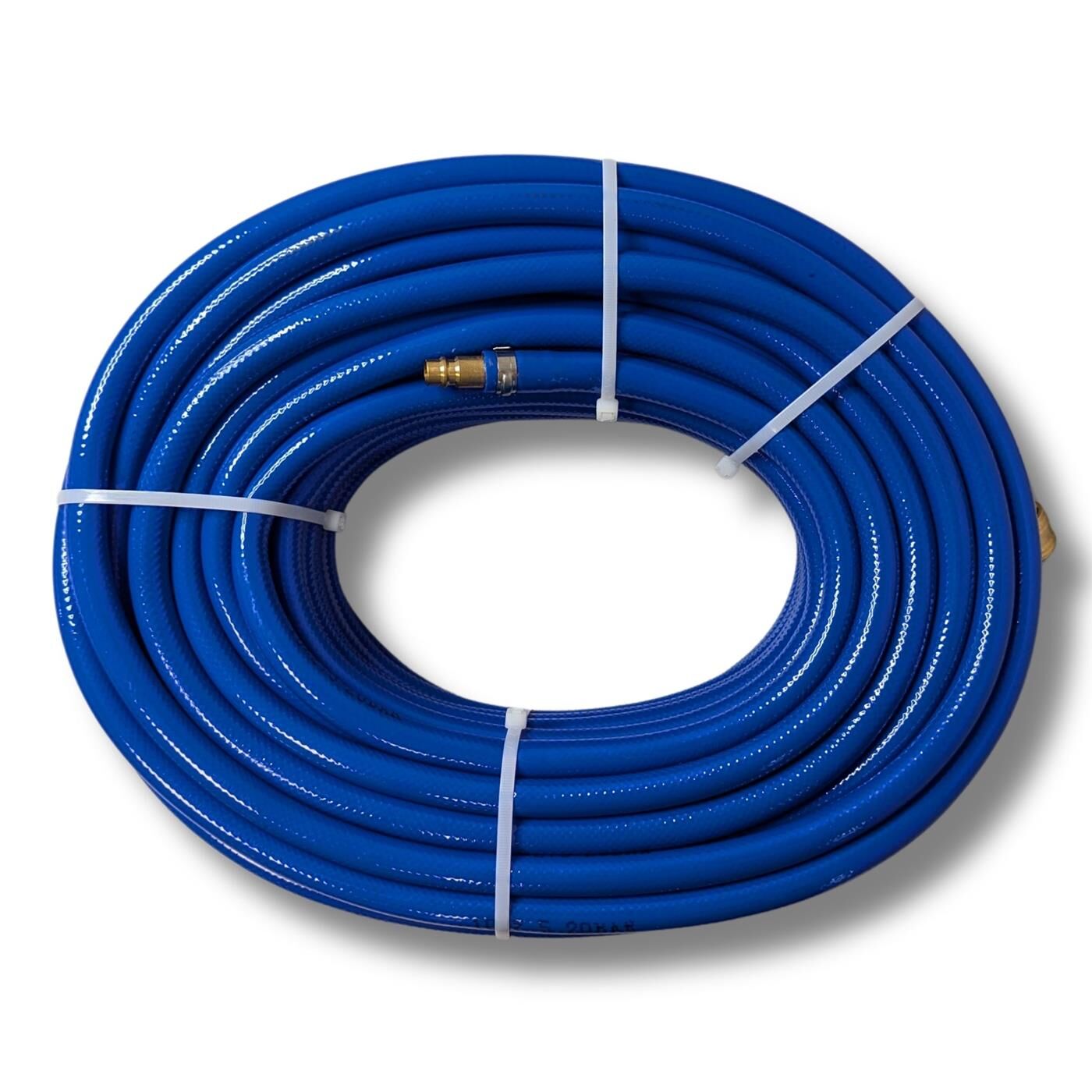 PVC hose with quick coupling I 9mm I 30m I ready-made I Flexible, abrasion-resistant and fabric-reinforced I Compressed air extension I Can