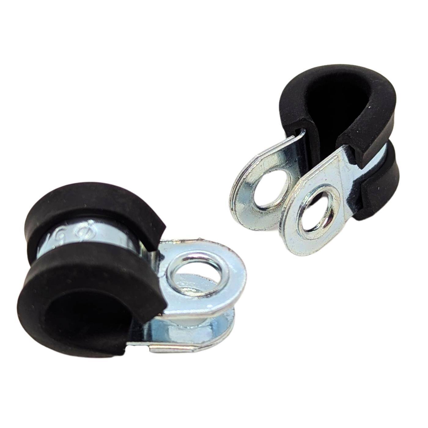 5x P-Clip Leitungsschelle mit Gummi 8mm Rohrschelle Befestigungsschelle