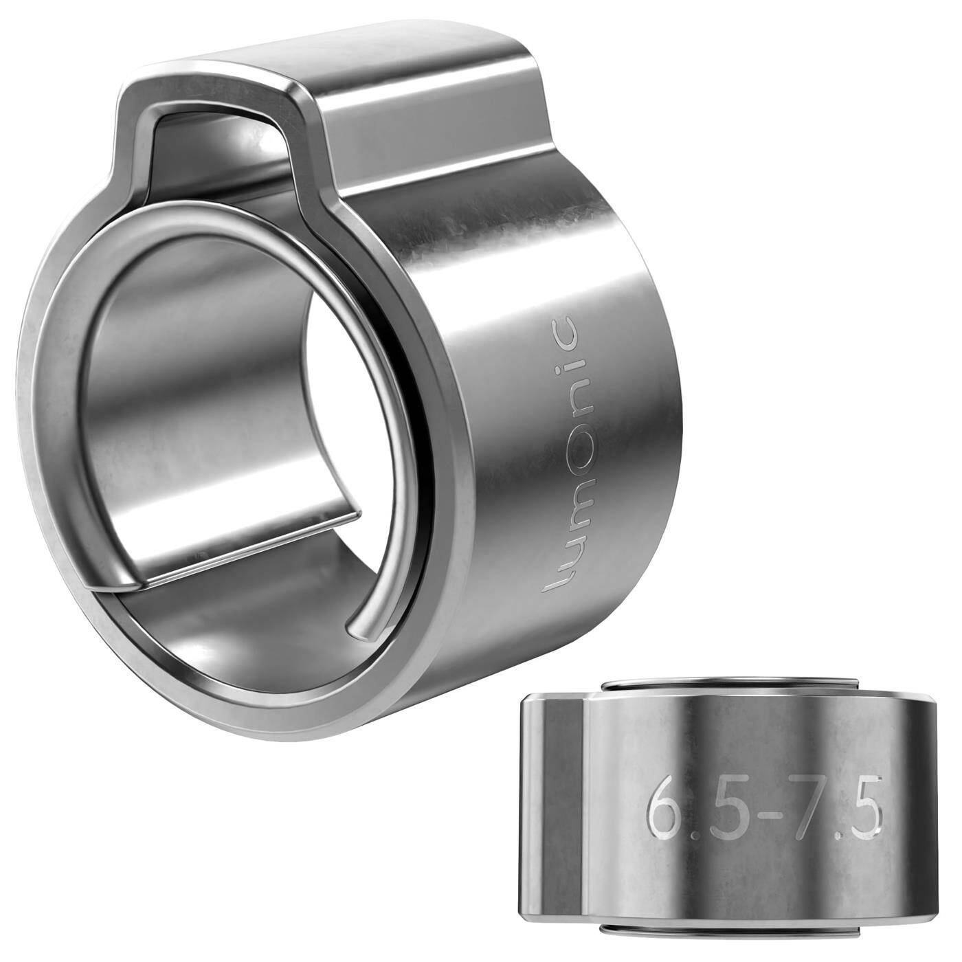 Lumonic I 2x 1-ear clip 6,5-7,5mm I V2A Stainless steel I Single ear clip I Hose clamp I for Compressed air, Pipe systems, Garden, CAR