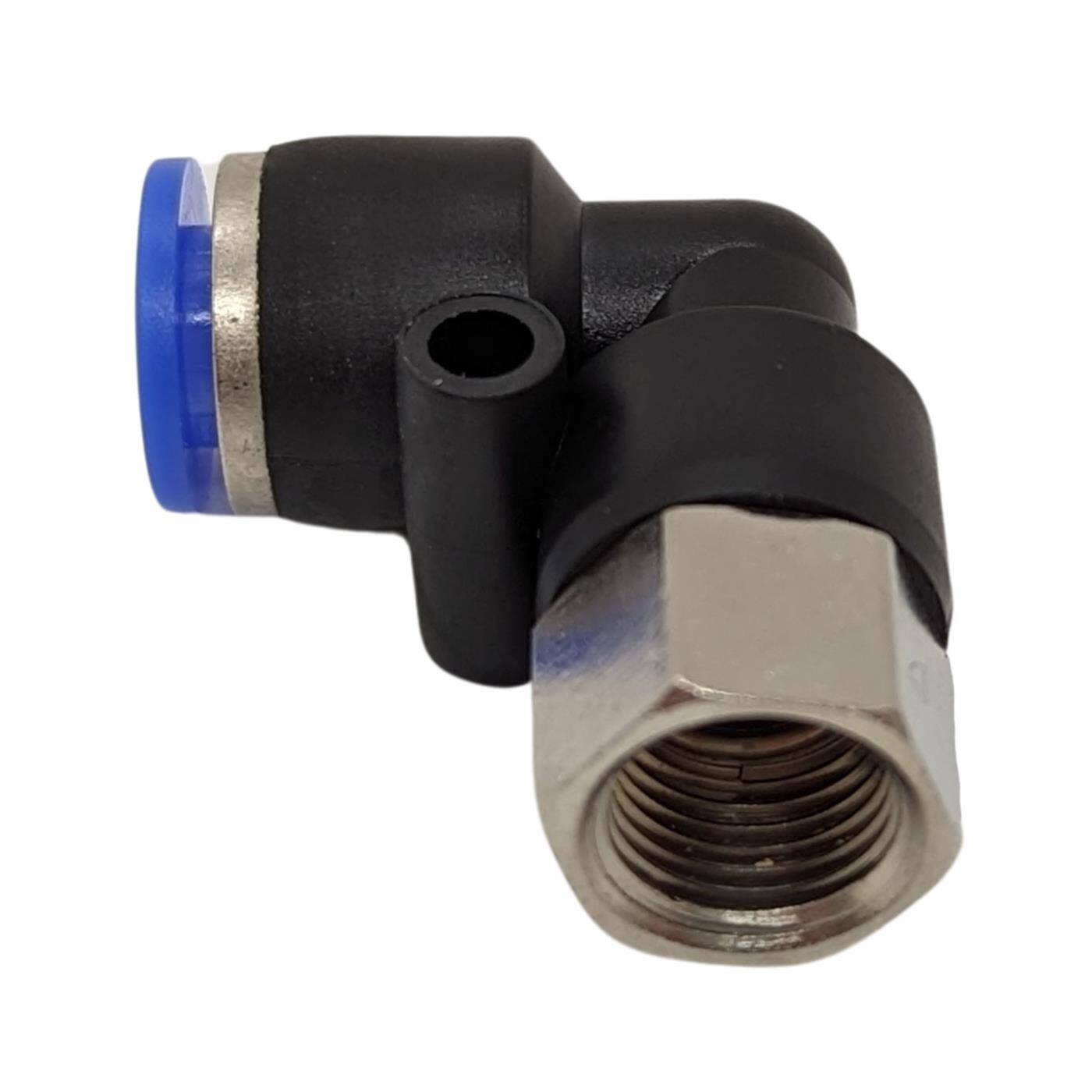 PU hose 90° plug connector fitting with female thread 6mm*1/8inch Angle connector L-connector Pneumatic plug connector Fitting Compressed air