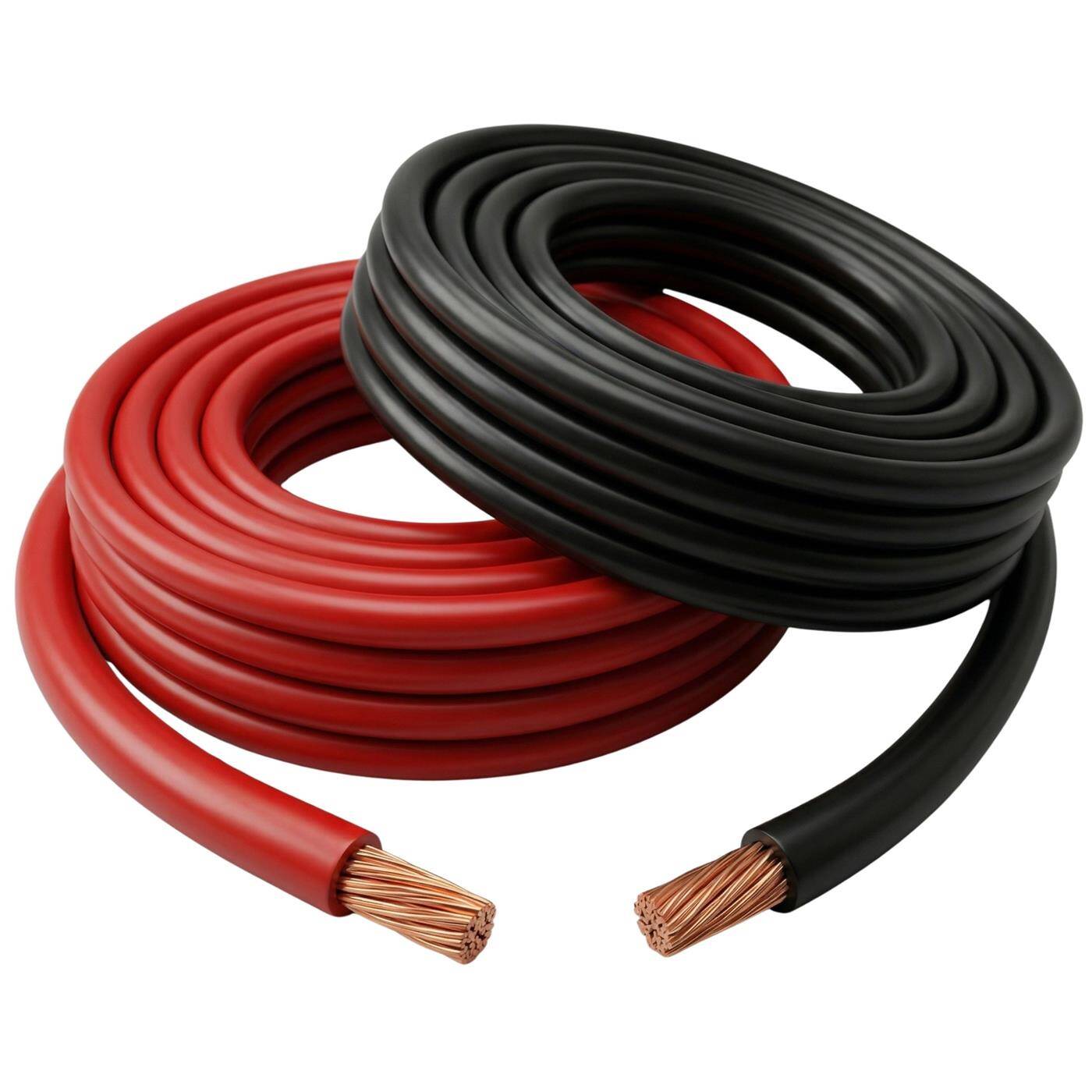 Lumonic 1m FLY Vehicle cable 50mm² Black | Single-core automotive stranded wire | Oil and fuel resistant, flame retardant | Low voltage