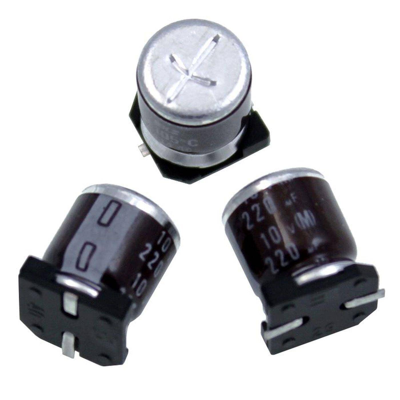 SMD Elko Kondensator 220µF 10V | Elektrolytkondensator bis zu einer Temperatur von 105°C | 8x12mm | 220uF 222215364221 Vishay