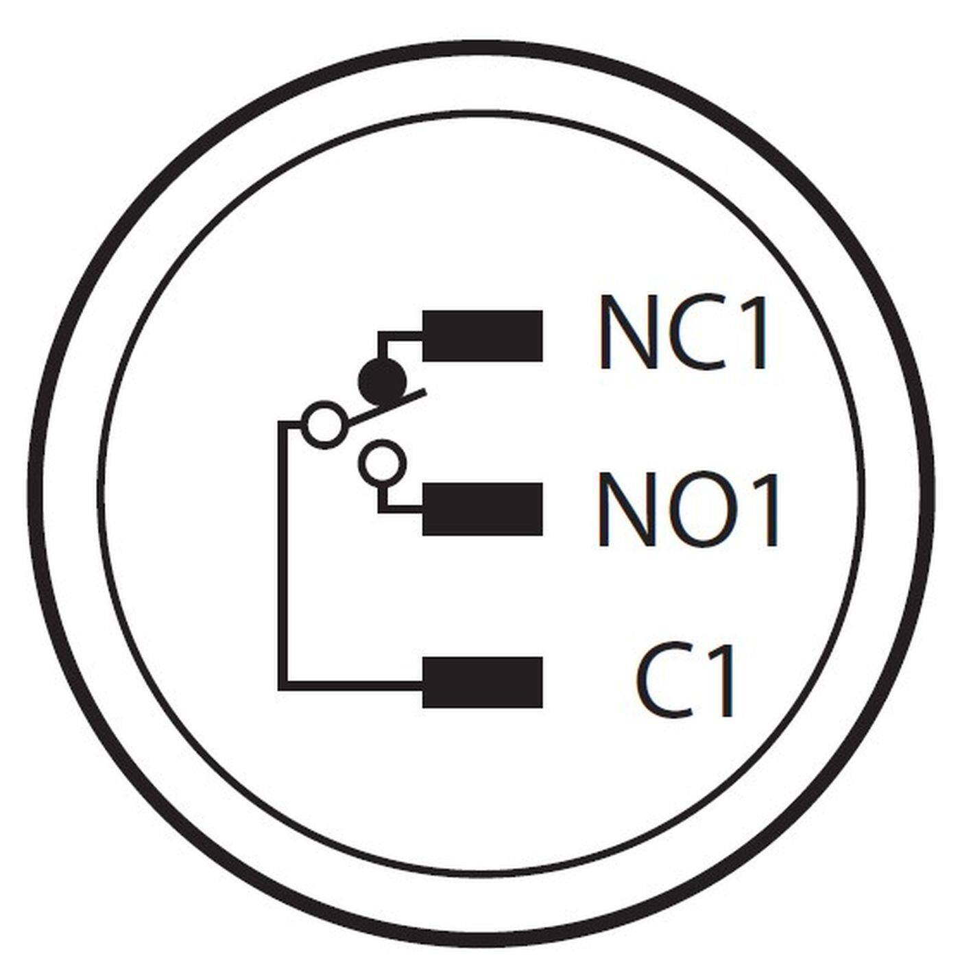 Stainless steel Pressure switch Flat Ø16mm IP65 2,8x0,5mm Pins 250V 3A Vandal-proof