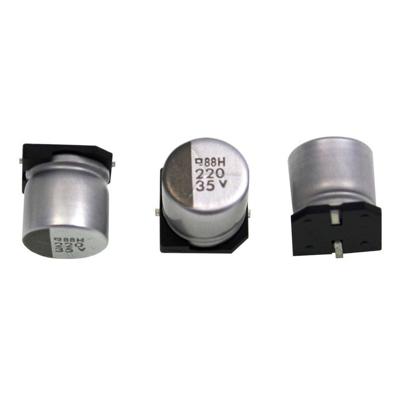 SMD Elko Kondensator 220µF 35V | Elektrolytkondensator bis zu einer Temperatur von 125°C | 10x11mm | 220uF EMVH350ADB221MJA0G United Chemi-Con