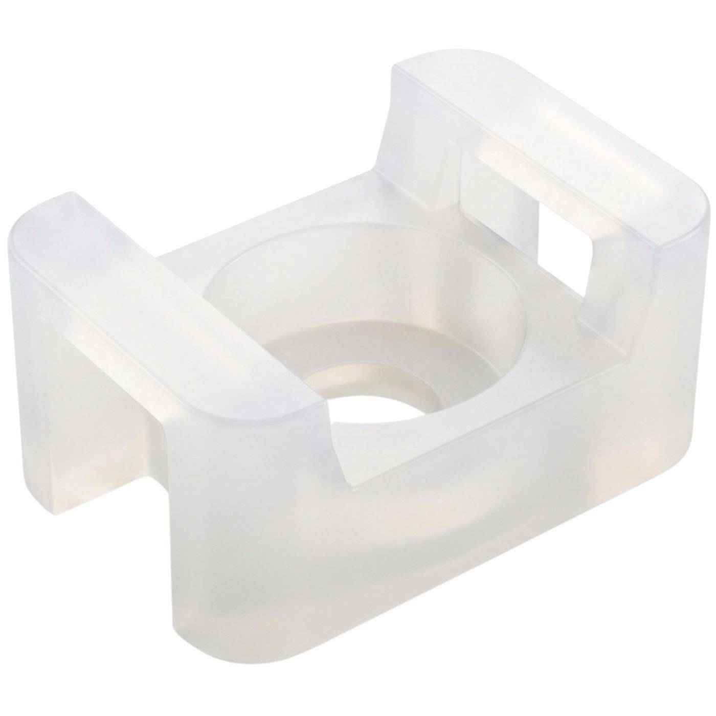 Lumonic 100 Stück Schraubsockel für Kabelbinder 15x10mm | Weiß | -40°C…+85°C | PA6.6 Polyamid | widerstandsfähig | Kabelhalter schraubbar für Elektroinstallation