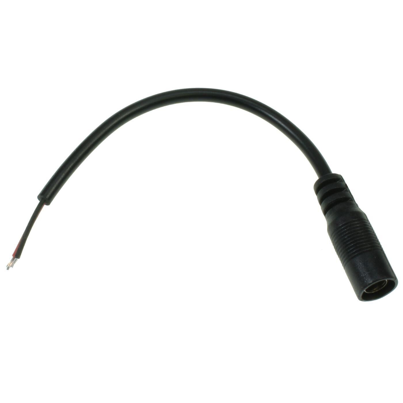 15cm LED DC Connector with open ends 5,5/2,1mm for single-colour LED strips 2-Pin