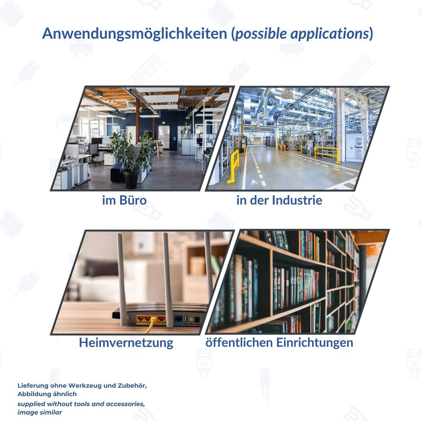 100m Netzwerkkabel Patchkabel CAT6 F/UTP Ethernet LAN Kabel CAT6 CAT.6