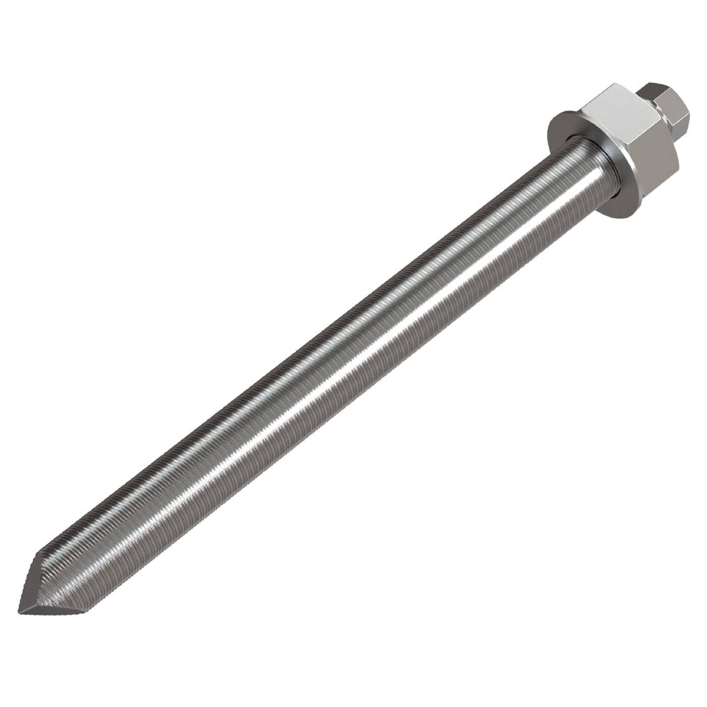 Lumonic Ankerstange M16 x 190 Verzinkt I Zur Verwendung als Keilanker, Metalldübel, Bolzenanker, Blitzdübel I Für verschiedene Arten Durchsteckmontagen